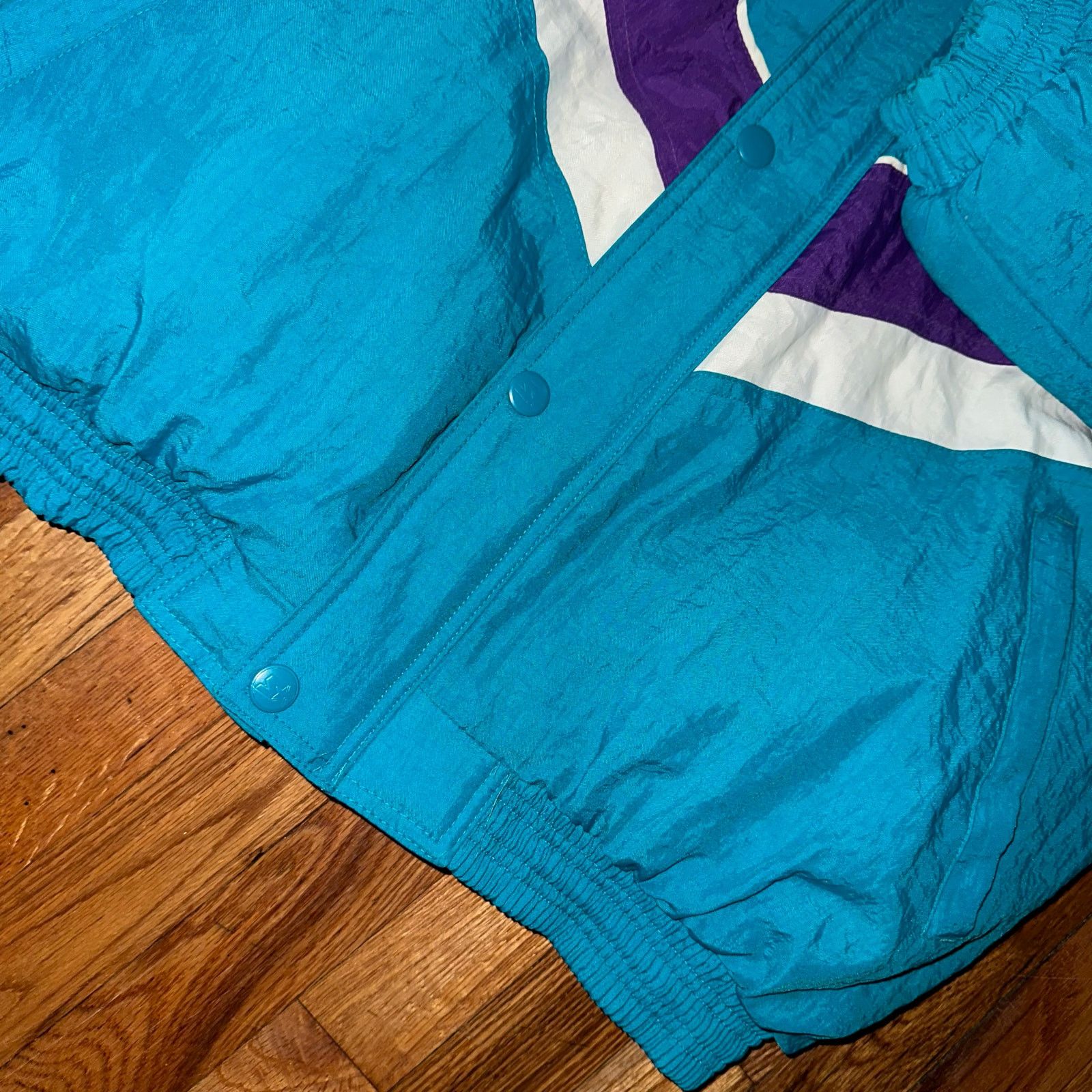 NBA × Starter Vintage 90s Starter Charlotte Hornets Full Zip Jacket NBA XL Size US XL / EU 56 / 4 - 16 Thumbnail