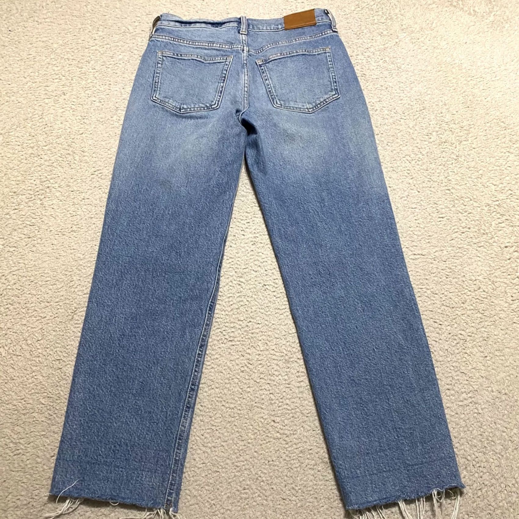 J.Crew J.Crew Jeans Womens 26 Classic Straight High Rise Denim Blue Medium Wash Raw Hem Size 26" / US 2 / IT 38 - 2 Thumbnail