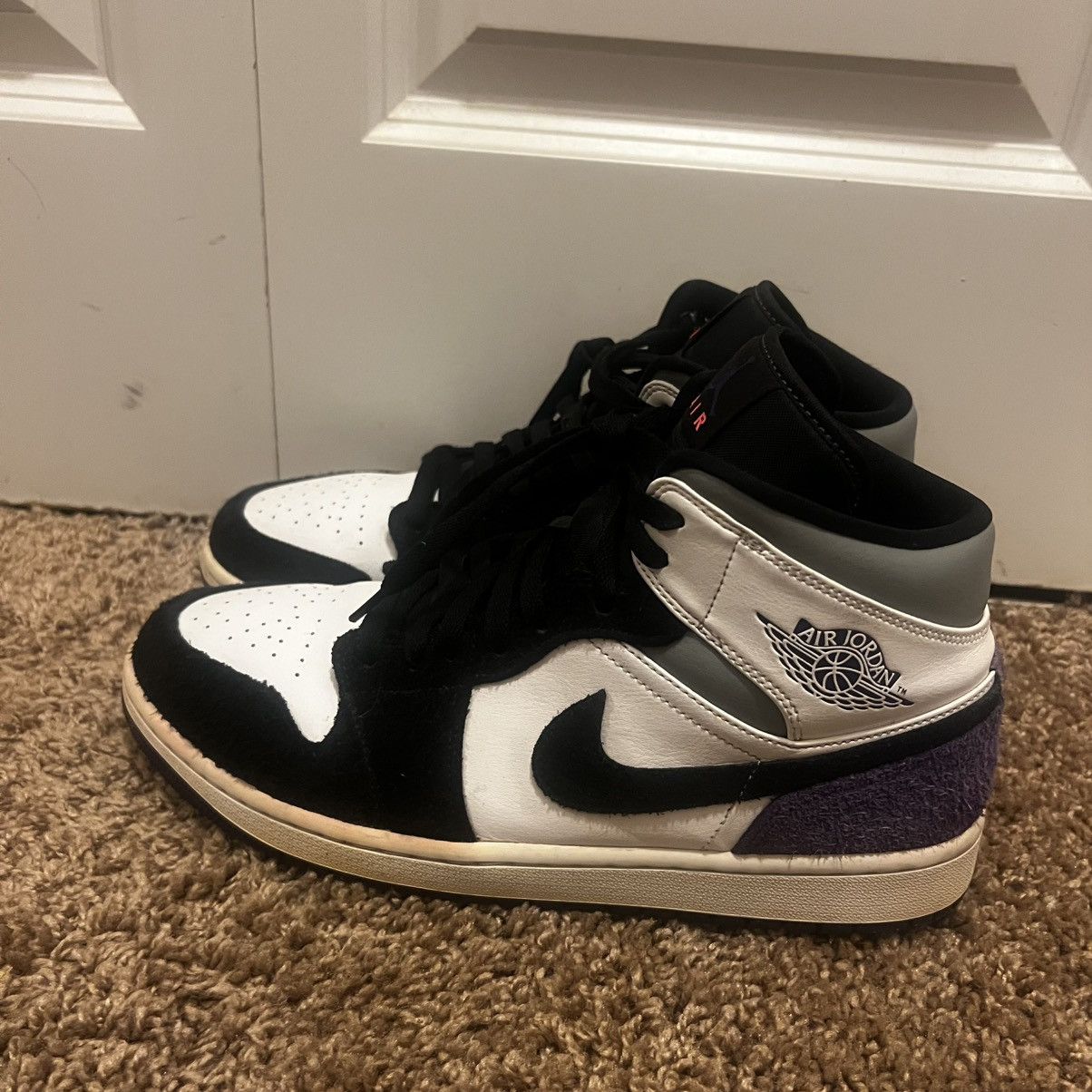 Jordan Brand Air Jordan 1 Mid SE “Varsity Purple” Size US 10 / EU 43 - 5 Thumbnail