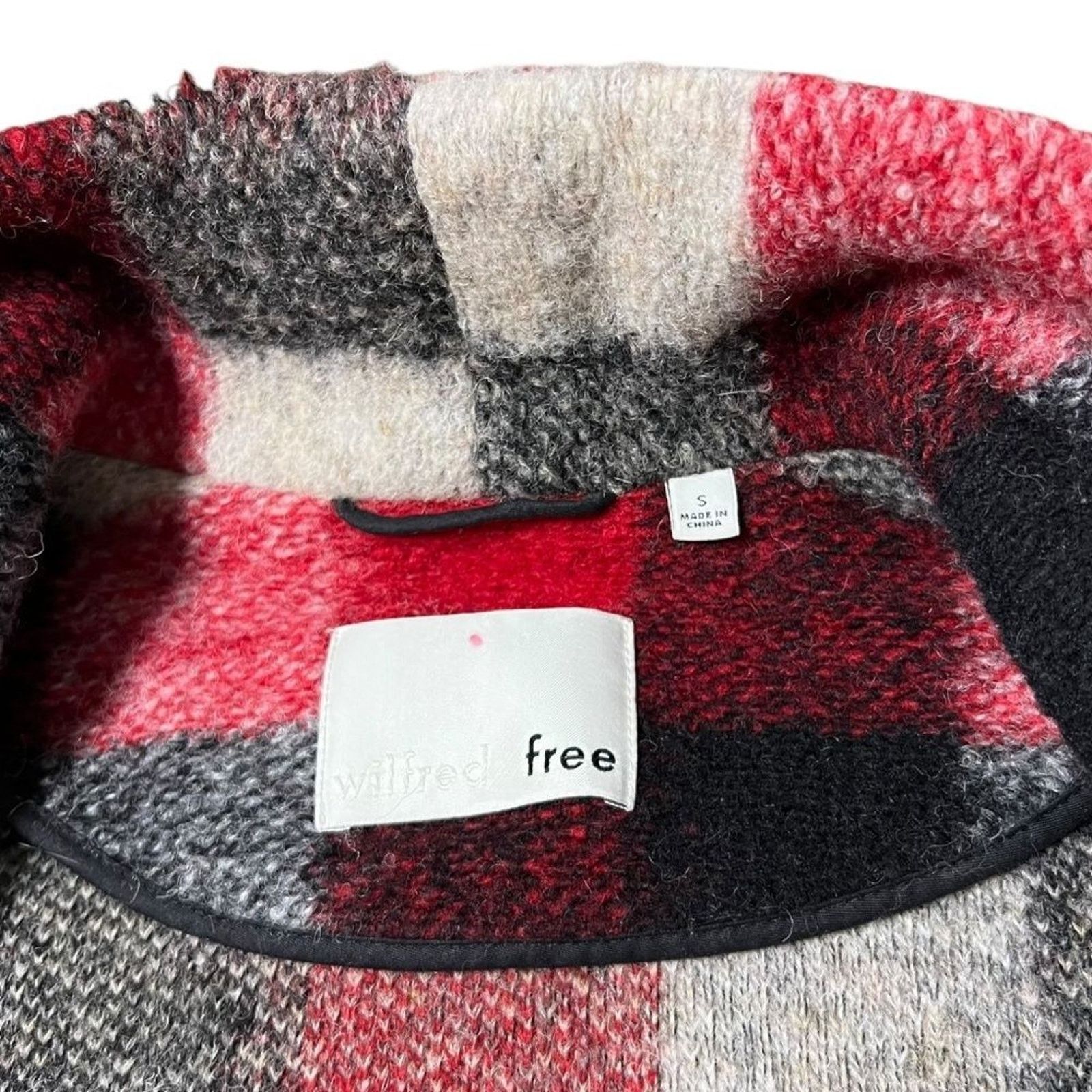 Aritzia Aritzia Wilfred Free Off Duty Sweater Jacket Plaid Size S / US 4 / IT 40 - 14 Thumbnail