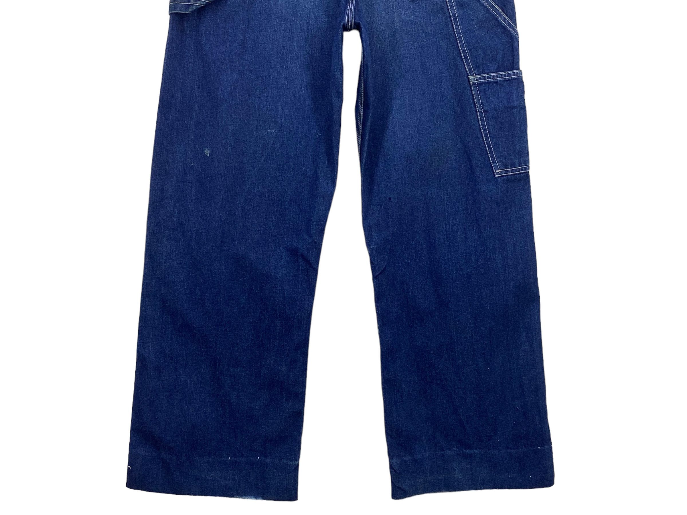 Big John × Vintage Big John Carpenter Bib Overalls Jeans Size US 30 / EU 46 - 8 Thumbnail