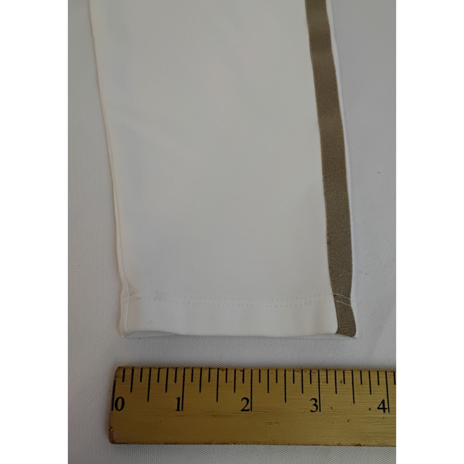Bogner Bogner 1/4 Zip Base Layer Women's L White w/ Gold Stripe Size L / US 10 / IT 46 - 14 Thumbnail