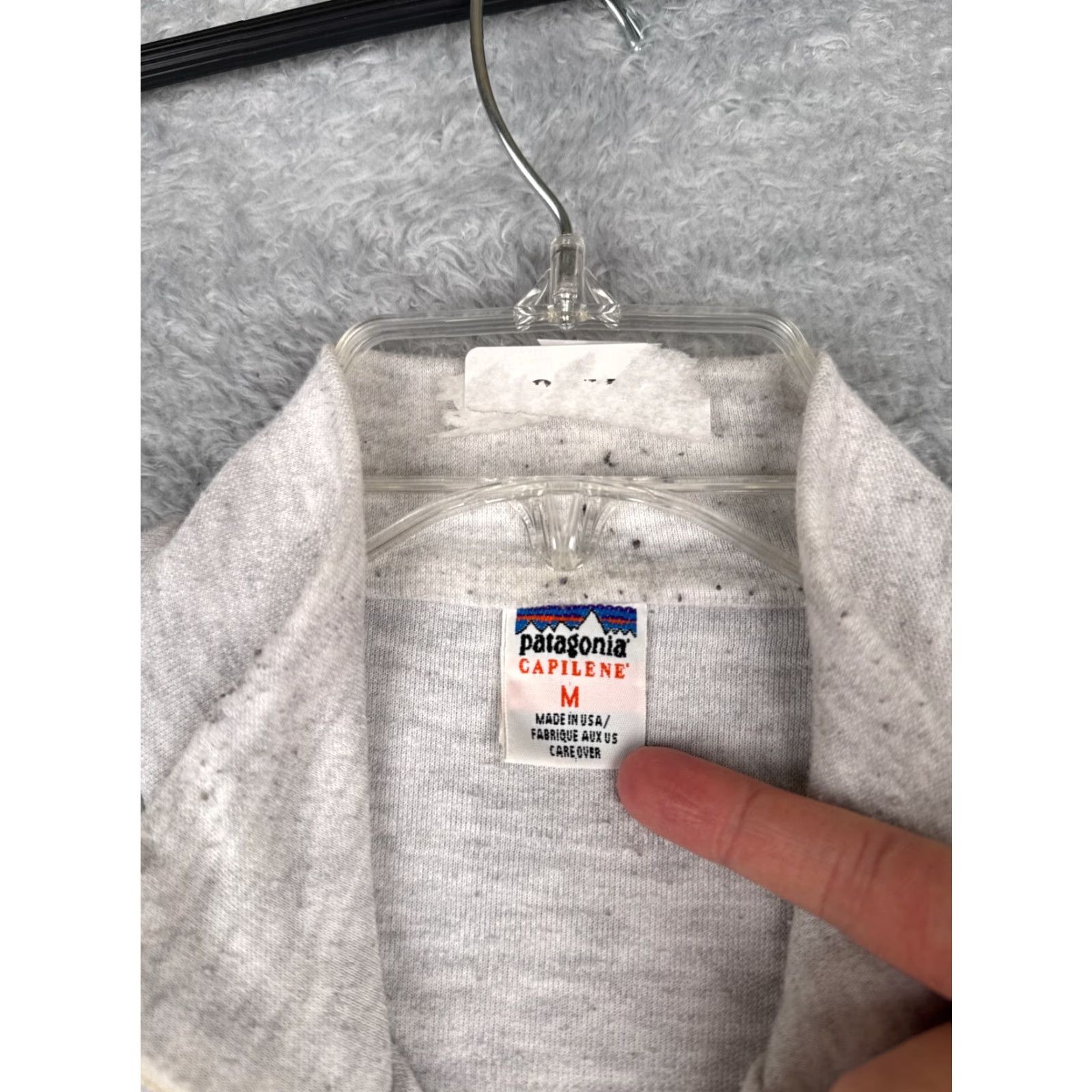 Patagonia VINTAGE Patagonia Shirt Mens M Gray 1/4 Zip Capiline US Made Long Sleeve Size US M / EU 48-50 / 2 - 6 Thumbnail