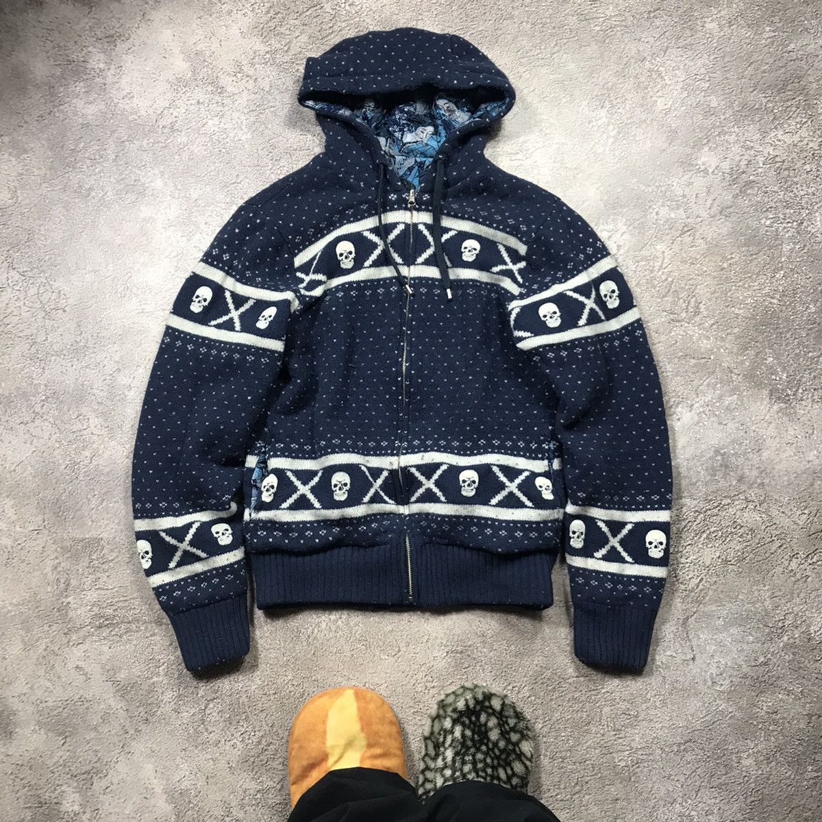 Vintage Vintage 90s Y2K All Over Print Quilted Hoodie Streetwear M Size M / US 6-8 / IT 42-44 - 6 Thumbnail