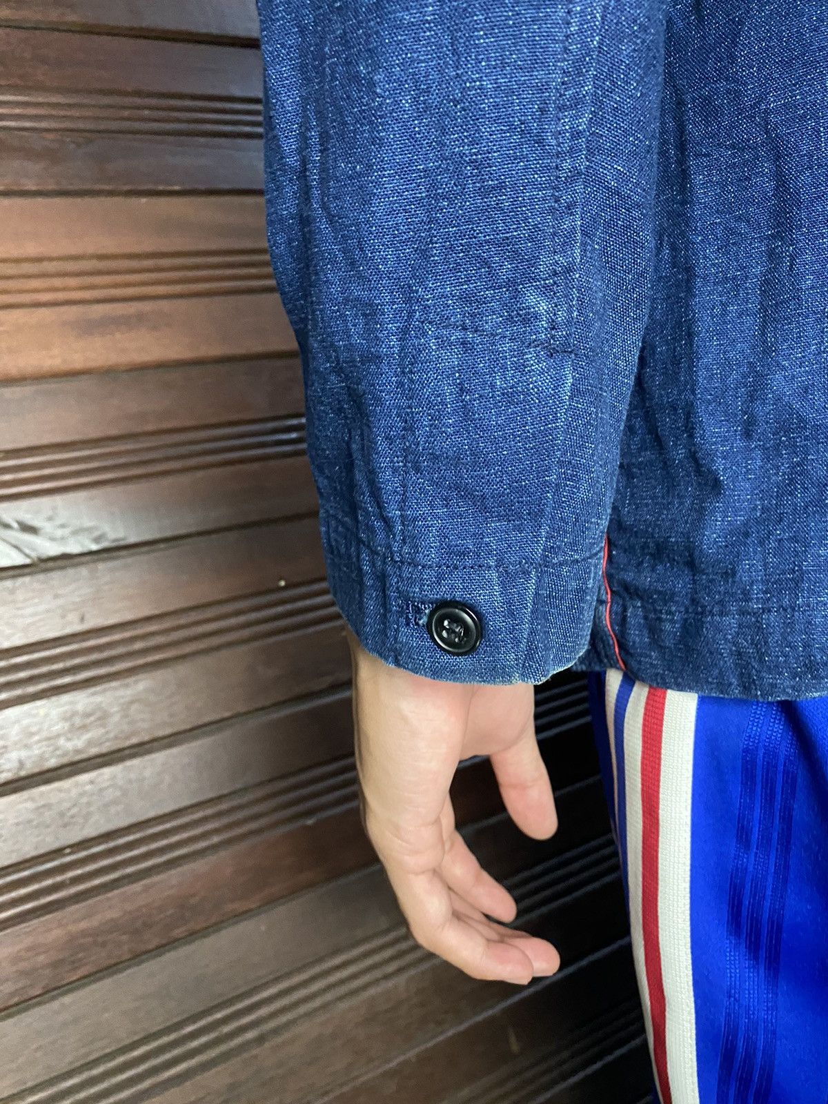 Blue Blue Japan Vintage Blue Blue Japan Pure Indigo Sashiko Chore Jacket Size US S / EU 44-46 / 1 - 11 Thumbnail