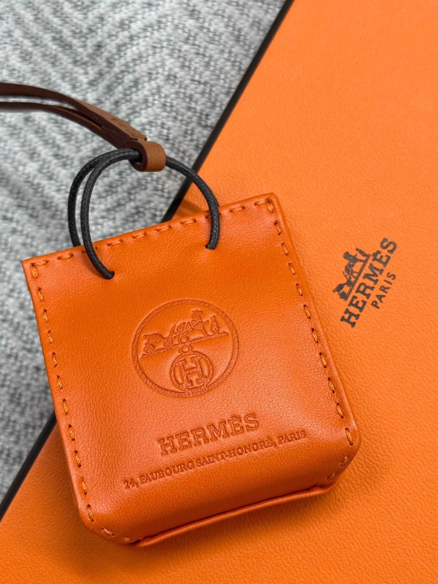 Hermes Hermes Orange Mini Bag Charm New With Box Size ONE SIZE - 4 Thumbnail