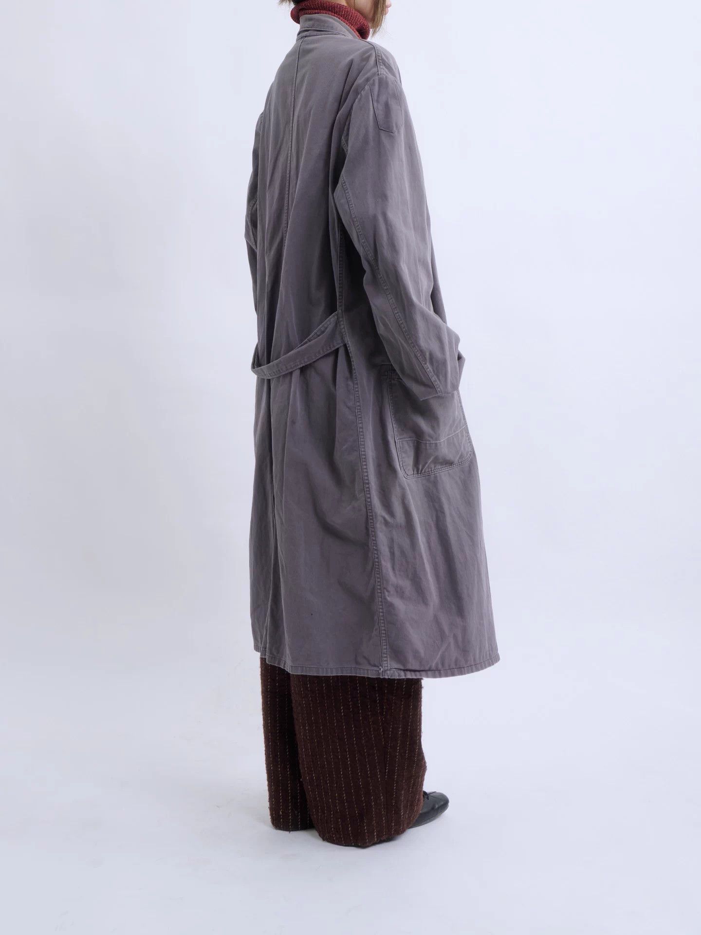 Other Vintage 80s Germany Faded Cotton Work Coat 52 Size US L / EU 52-54 / 3 - 5 Thumbnail