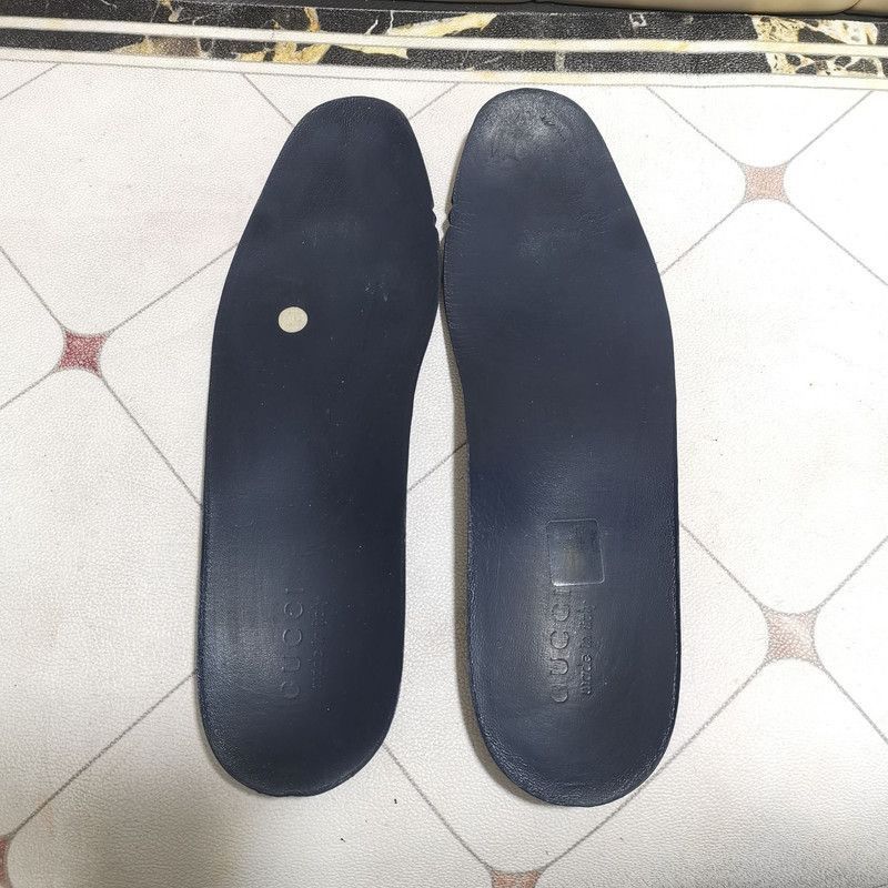 Gucci Gucci Blue GG Print Leather Loafers - Size US 11 / EU 44 - 6 Thumbnail