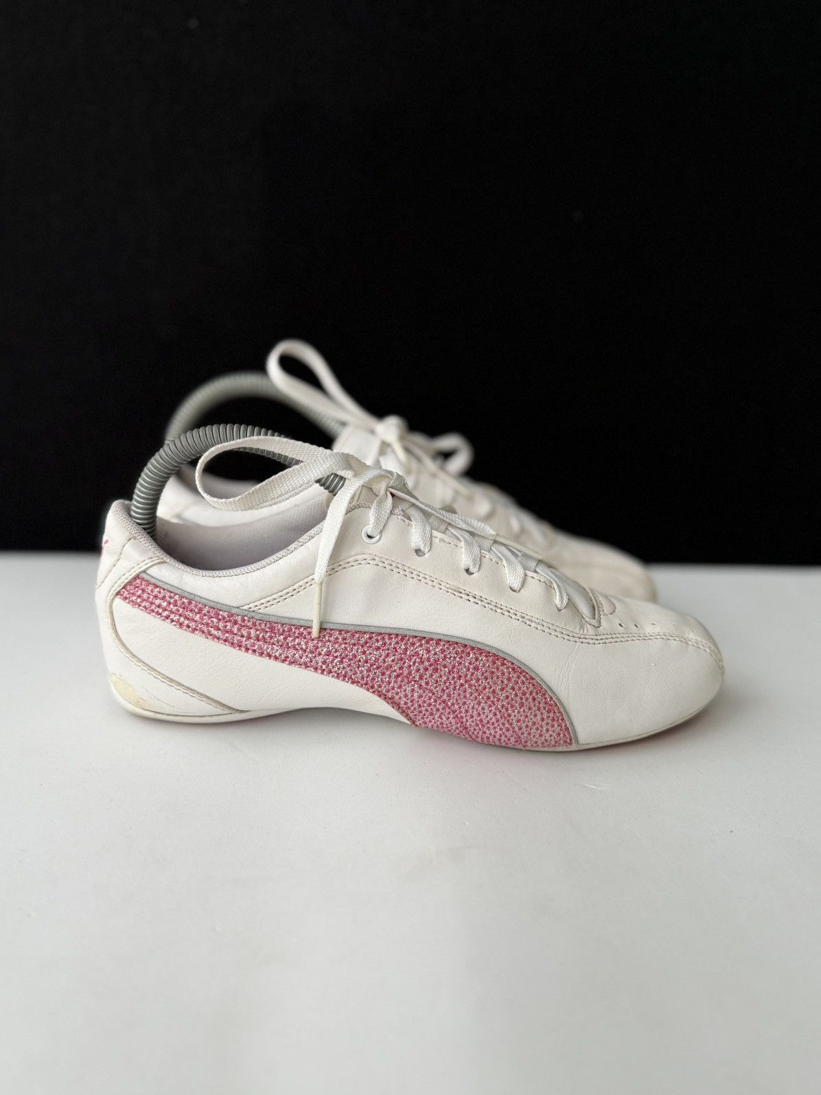 Puma PUMA Low Top Women's Trainers White & Pink Size 37 Size US 7 / IT 37 - 3 Thumbnail