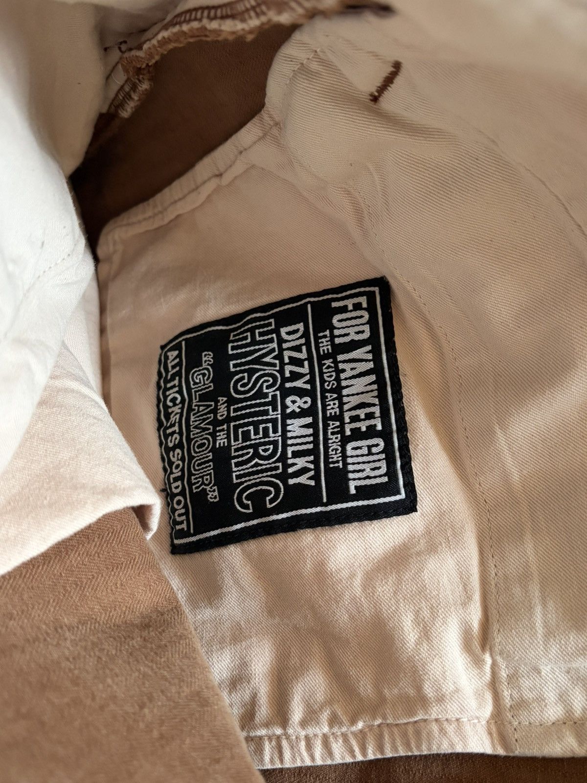Hysteric Glamour Hysteric Glamour Baggy Pinstripe Beige Brown Pants Chinos Size US 33 - 5 Thumbnail
