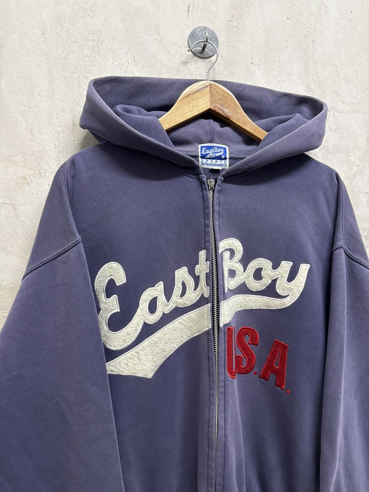 Southpole 2000s Faded East Boy Spell Out Zip Up Hoodie Size US XL / EU 56 / 4 - 5 Thumbnail