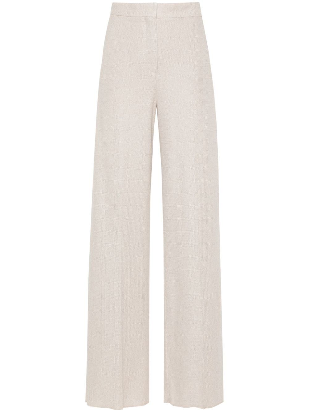 Max Mara COTTON WIDE-LEG TROUSERS Size 27" / US 4 / IT 40 - 1 Thumbnail