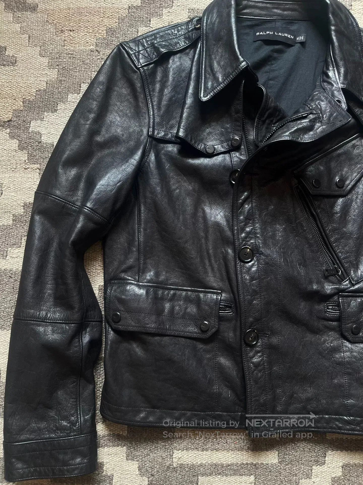 Ralph Lauren Black Label Ralph Lauren Black Label Leather Jacket. Size US XL / EU 56 / 4 - 3 Thumbnail