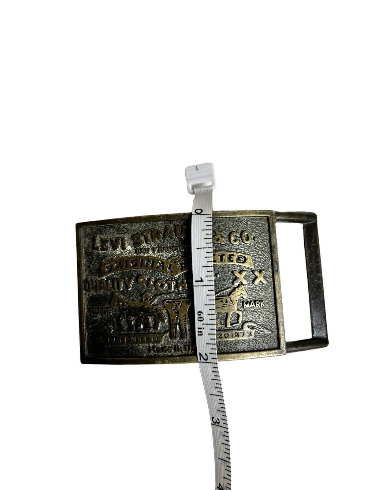 Levi's × Vintage VIntage Levi’s & Strauss Co Original Belt Buckle 70s Brass Size ONE SIZE - 6 Thumbnail