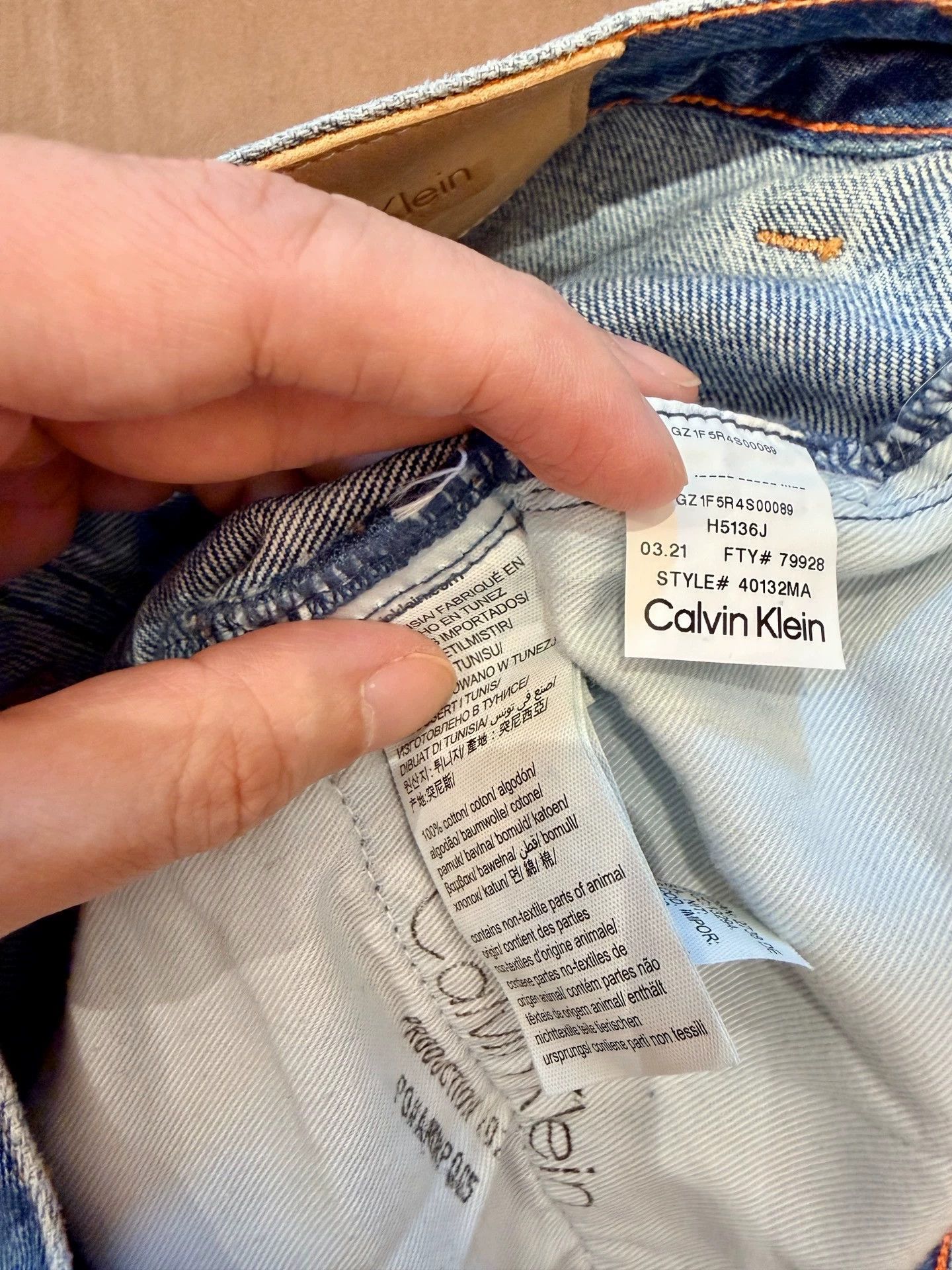Calvin Klein Heron Preston for Calvin Klein Washed Denim Loggers Size US 30 / EU 46 - 6 Thumbnail