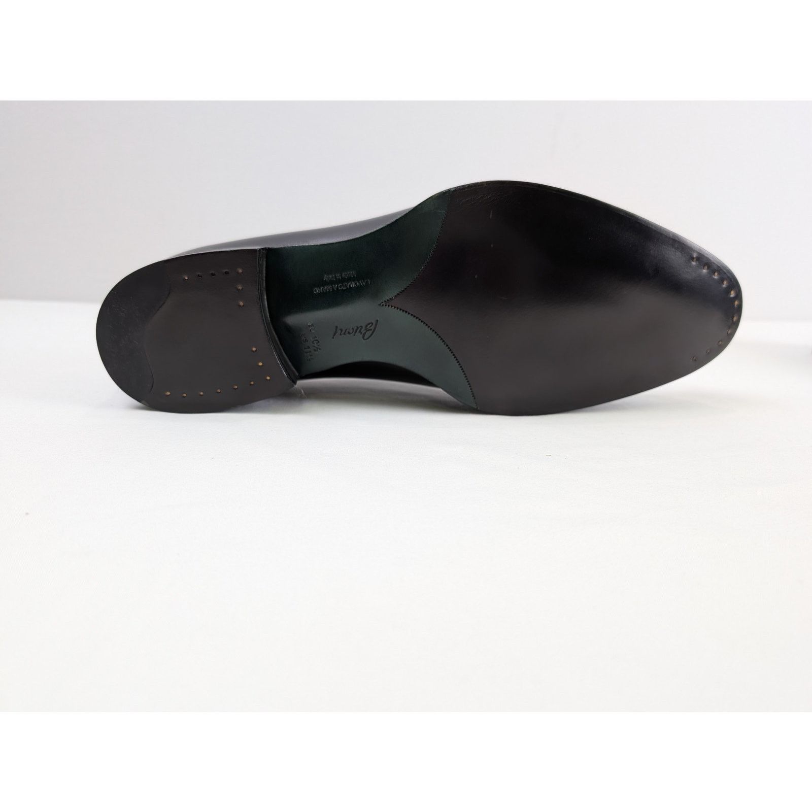 Brioni o1rshd1 Leather shoe Boots in Black Size US 11.5 / EU 44-45 - 13 Thumbnail