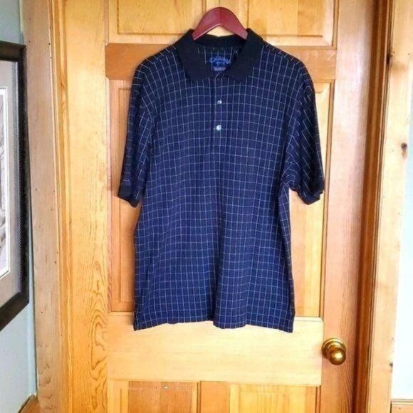 Callaway Golf Callaway Golf Black Striped Polo Sz. L Shirt Size US L / EU 52-54 / 3 - 1 Thumbnail