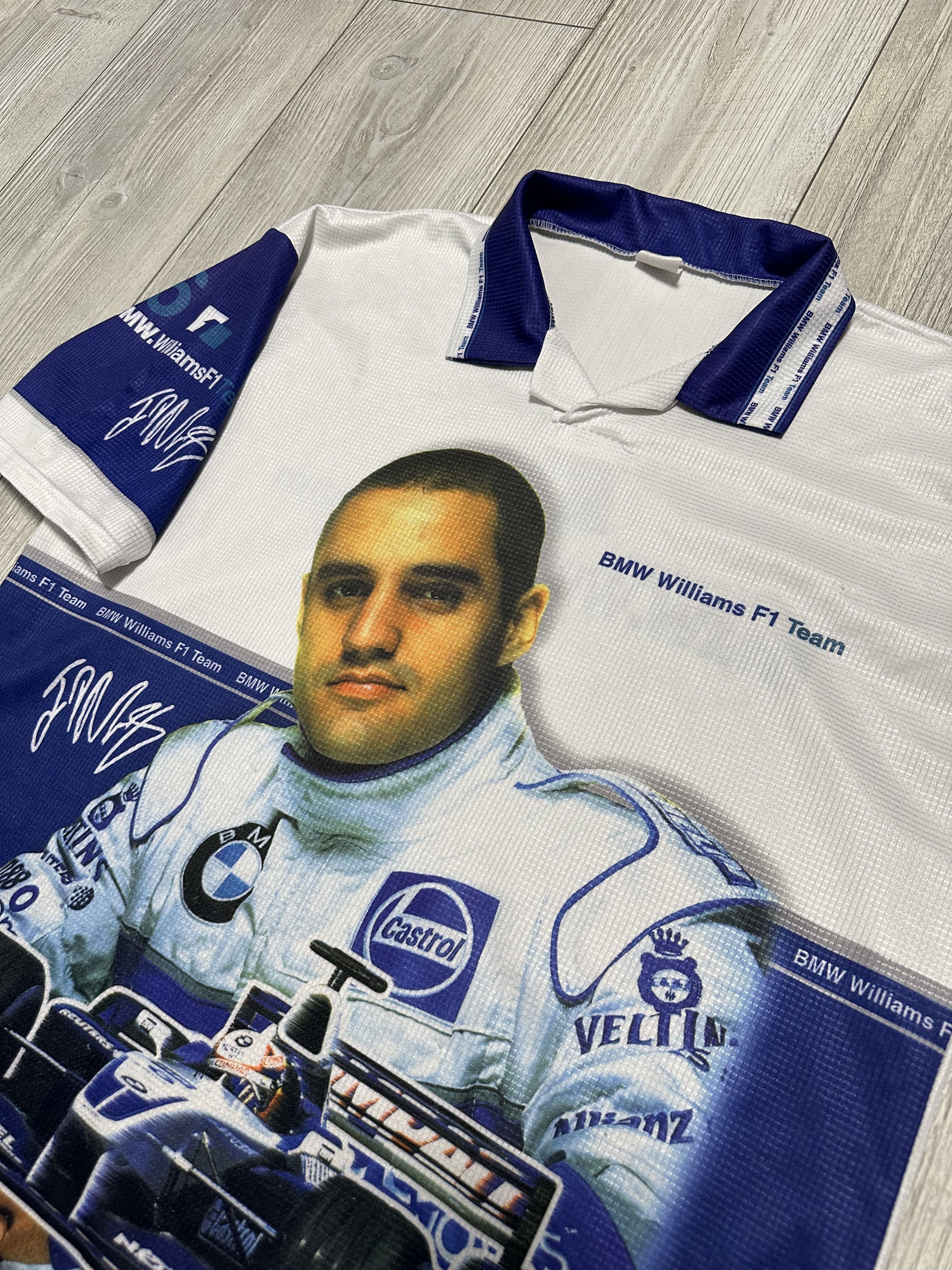 Formula 1 Vintage BMW Williams F1 Team Montoya Formula 1 Jersey Size US XL / EU 56 / 4 - 2 Thumbnail