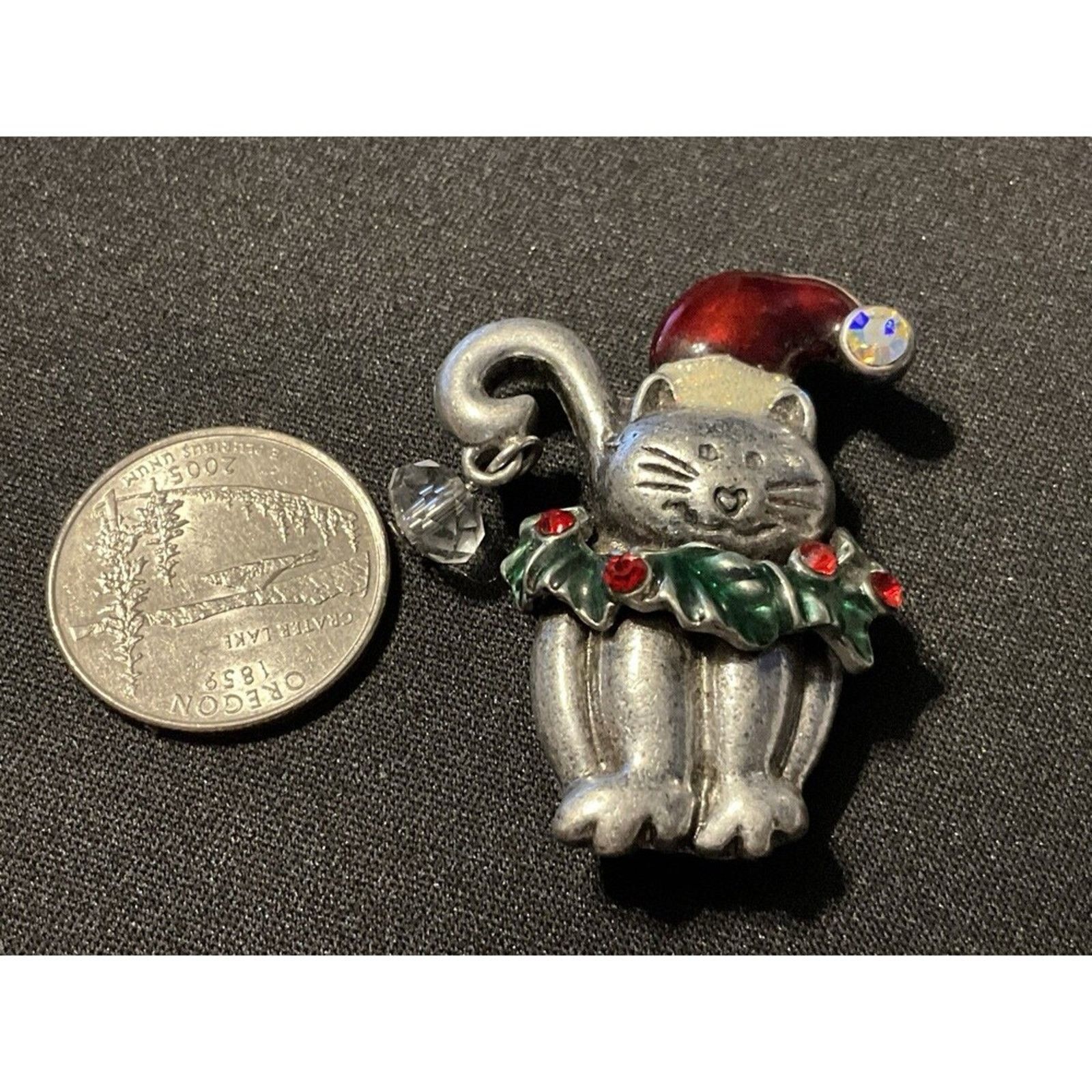 Other 3 Christmas Brooches, Snowman, Cat & Moon Size ONE SIZE - 8 Thumbnail