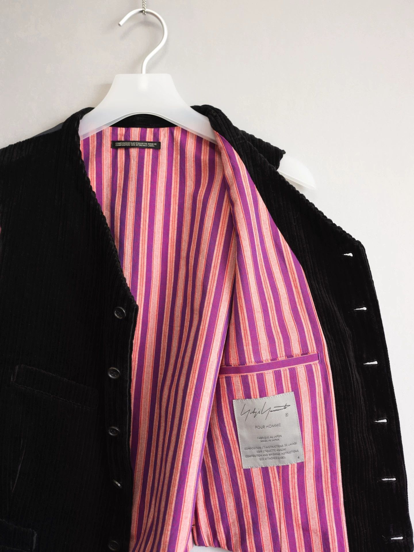 Yohji Yamamoto Yohji Yamamoto 22AW Corduroy 4-Pocket Vest Size US XL / EU 56 / 4 - 6 Thumbnail