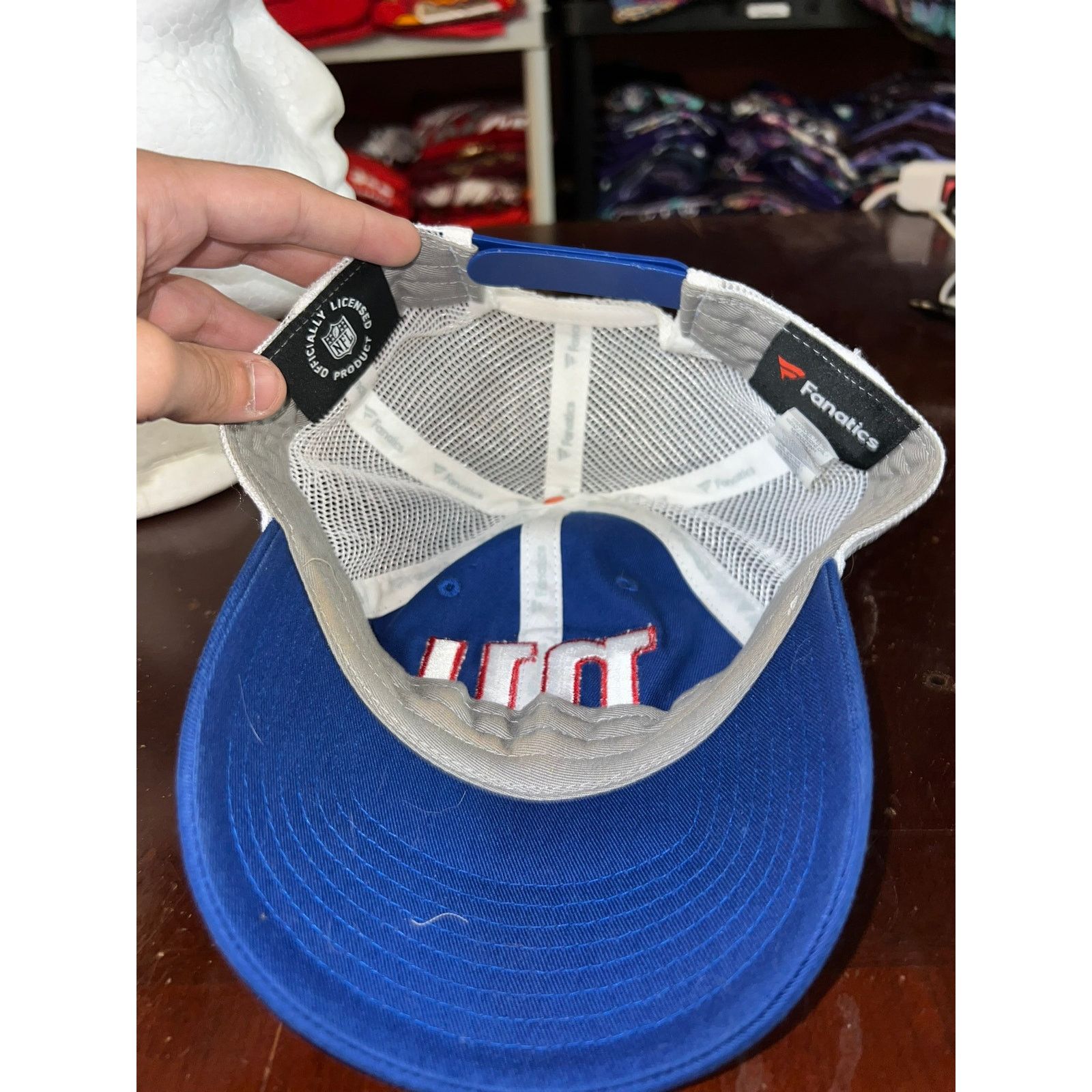 NFL New York Giants Fanatics Hat Cap NFL Football Team Headwear Size ONE SIZE - 6 Thumbnail