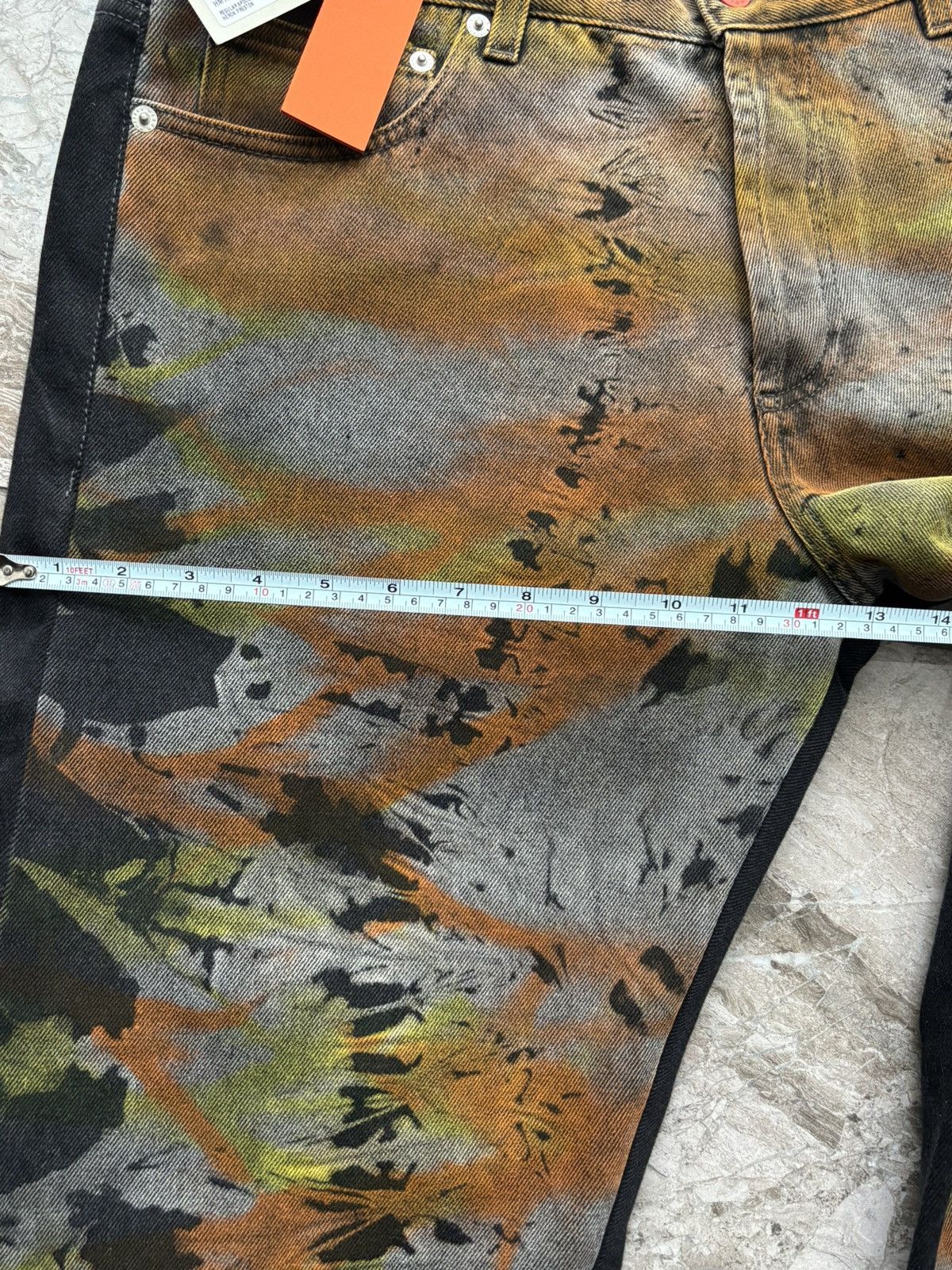 Heron Preston Heron Preston Tye-Dyed Black Jeans Size US 36 / EU 52 - 6 Thumbnail