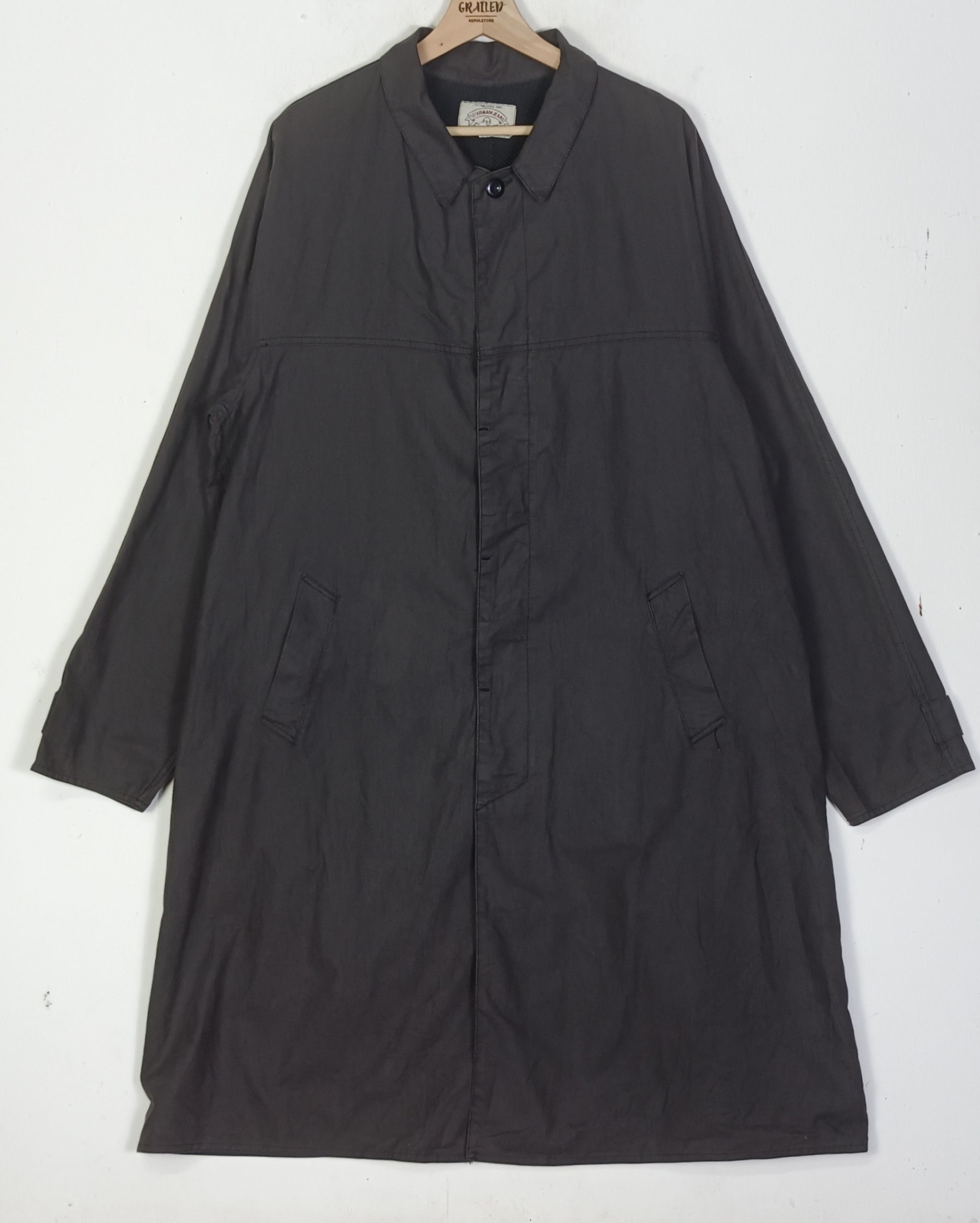 Giorgio Armani 🇮🇹Simin I Armani Jeans Trench Coat Men Jacket Size US L / EU 52-54 / 3 - 1 Thumbnail