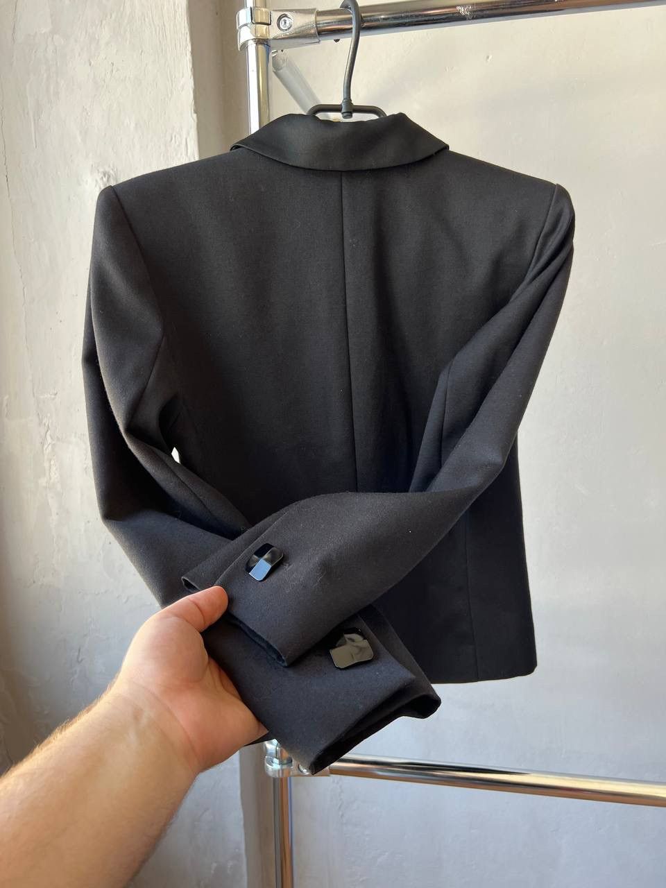 Yves Saint Laurent YVES SAINT LAURENT VARIATION BLACK WOOL RARE TUXEDO BLAZER M Size M / US 6-8 / IT 42-44 - 11 Thumbnail