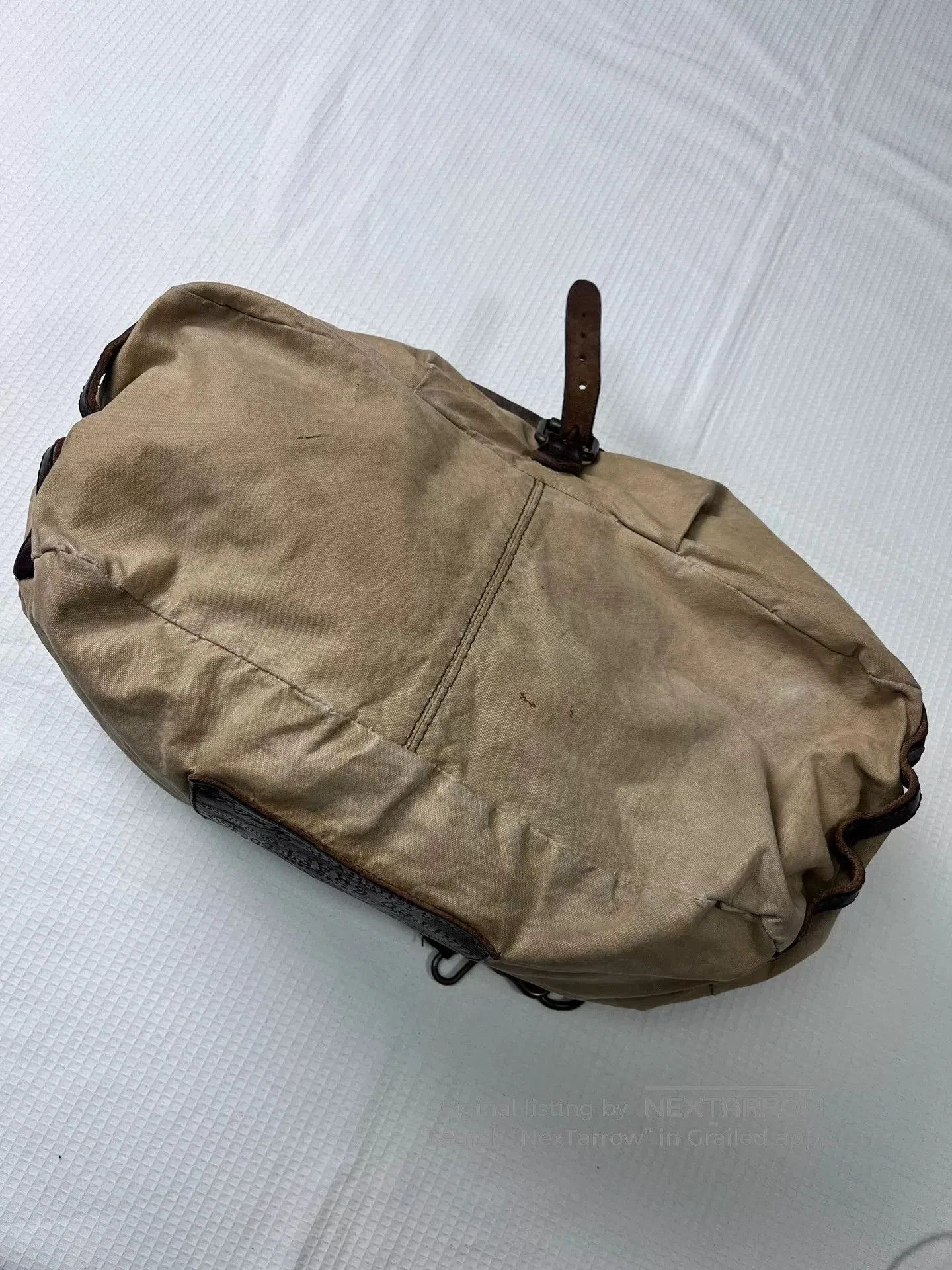 Vintage Vintage Canvas Leather Crossbody Bag. Size ONE SIZE - 3 Thumbnail
