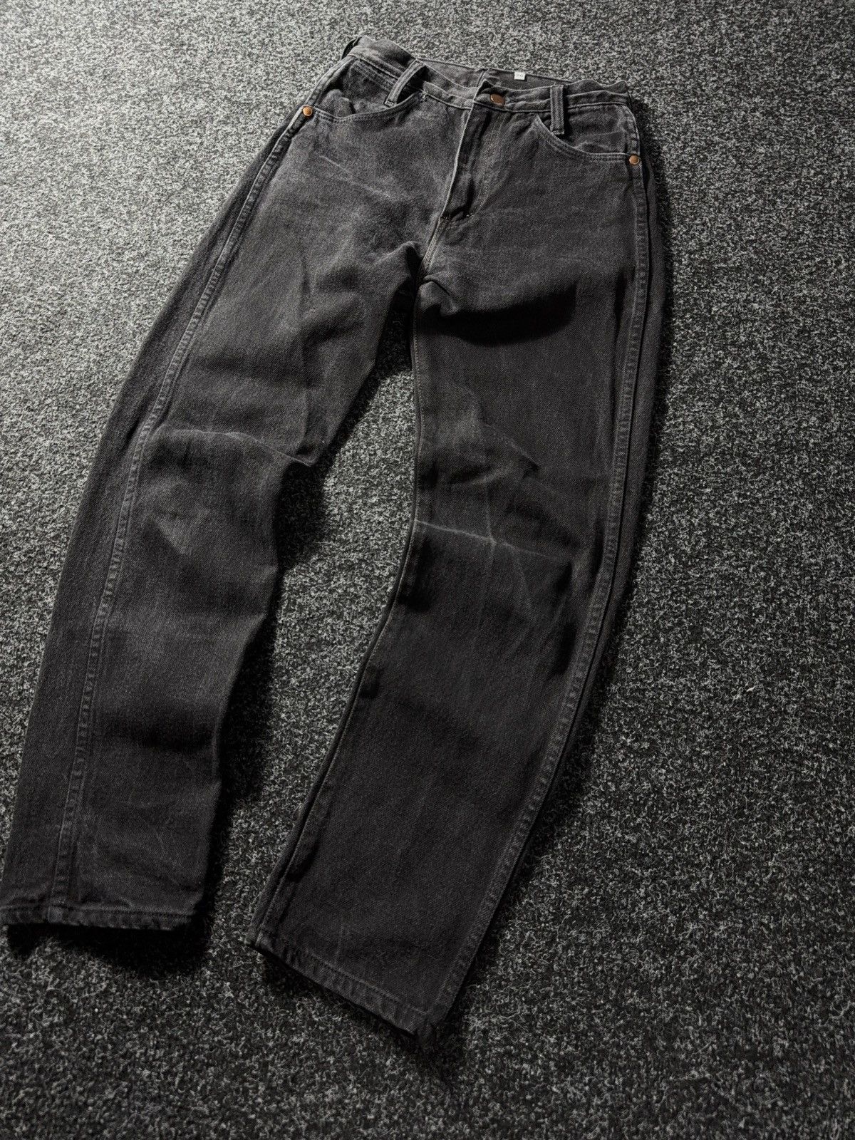 If Six Was Nine × Vintage × Wrangler Vintage 90s Y2K Wrangler USA Black Jeans baggy pants Size 26" / US 2 / IT 38 - 3 Thumbnail