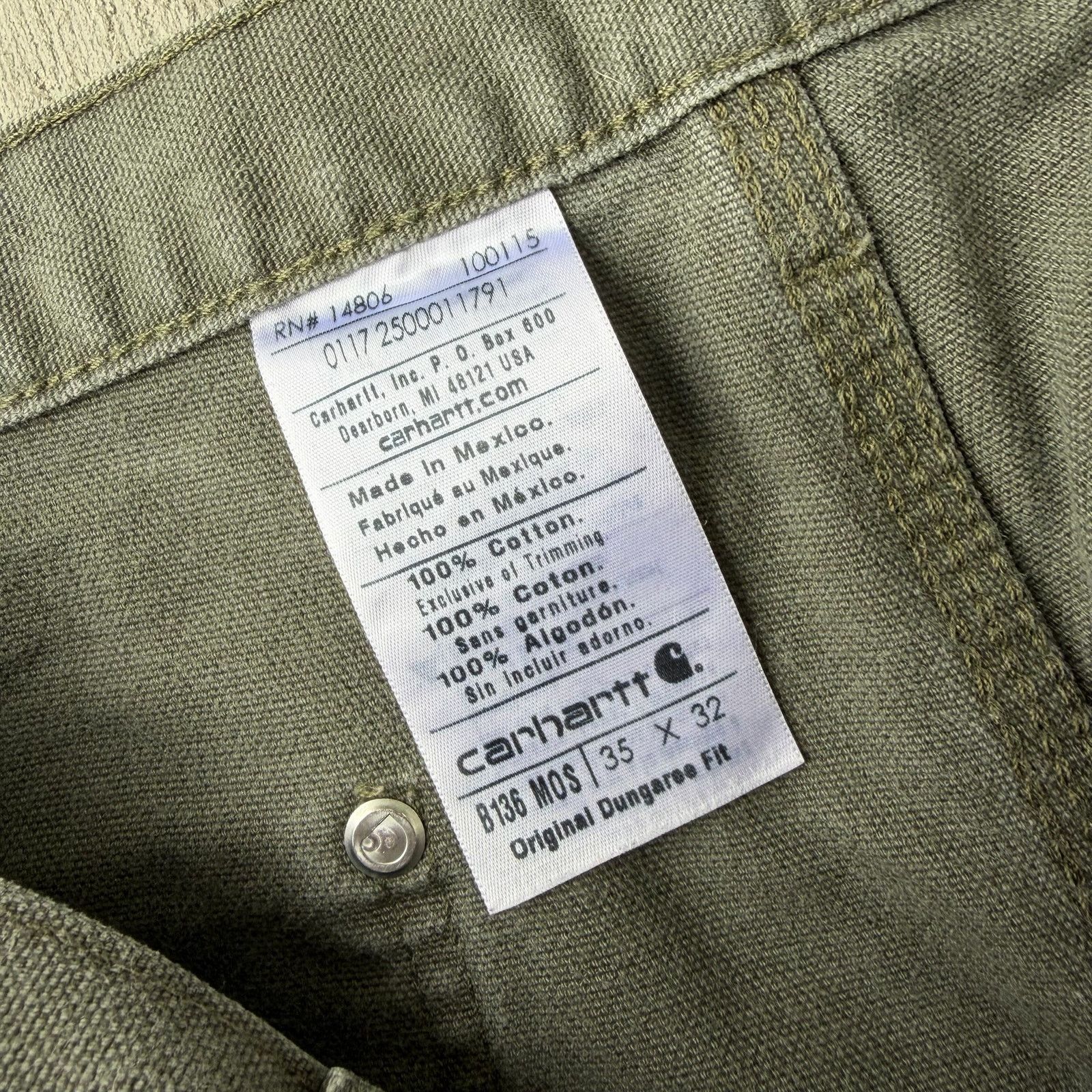 Carhartt × Vintage Carhartt green double knee work wear carpenter pants Size US 34 / EU 50 - 7 Thumbnail