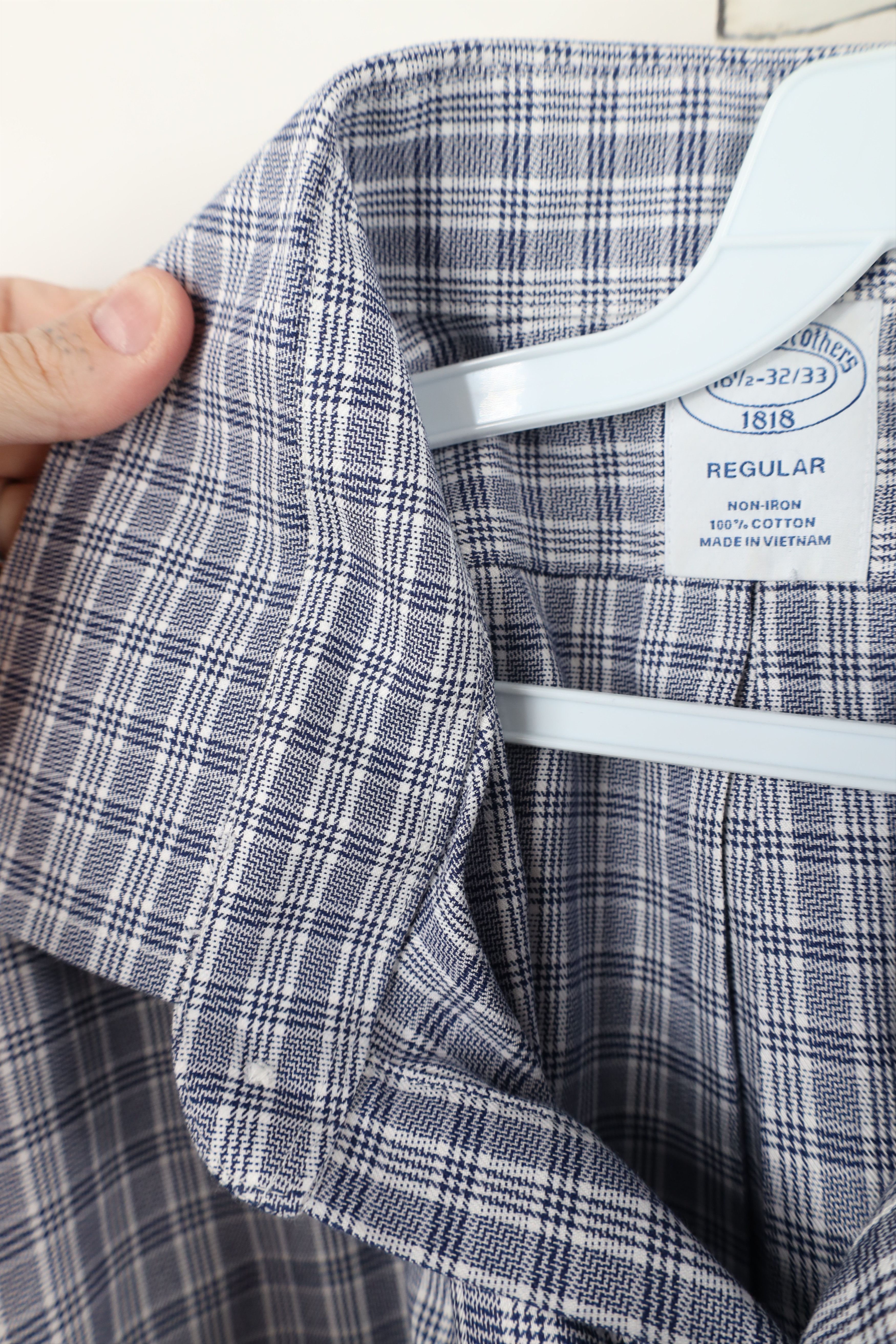 Brooks Brothers × Vintage Vintage Brooks Brothers Non Iron Collared Button Shirt Plaid Size US M / EU 48-50 / 2 - 7 Thumbnail