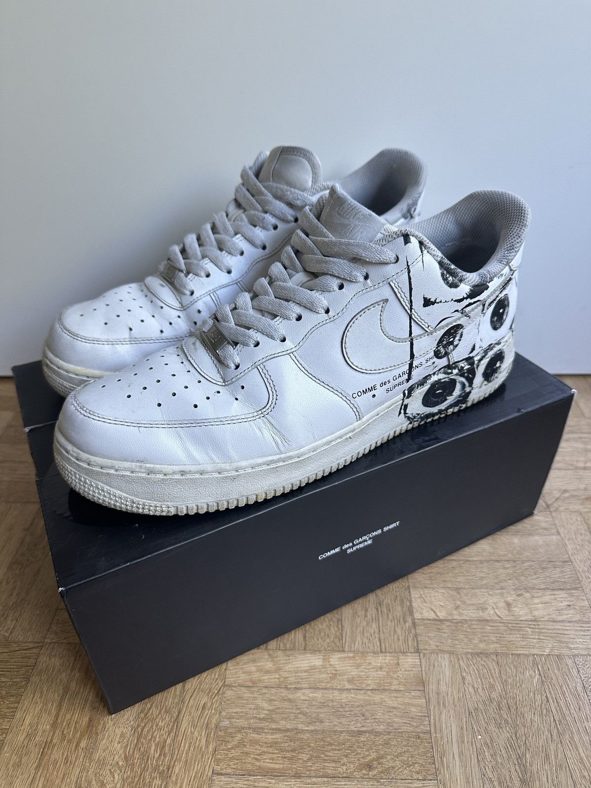 Nike × Supreme Nike Air Force 1 Supreme x Comme des Garçons “Eyes” Size US 10 / EU 43 - 2 Thumbnail