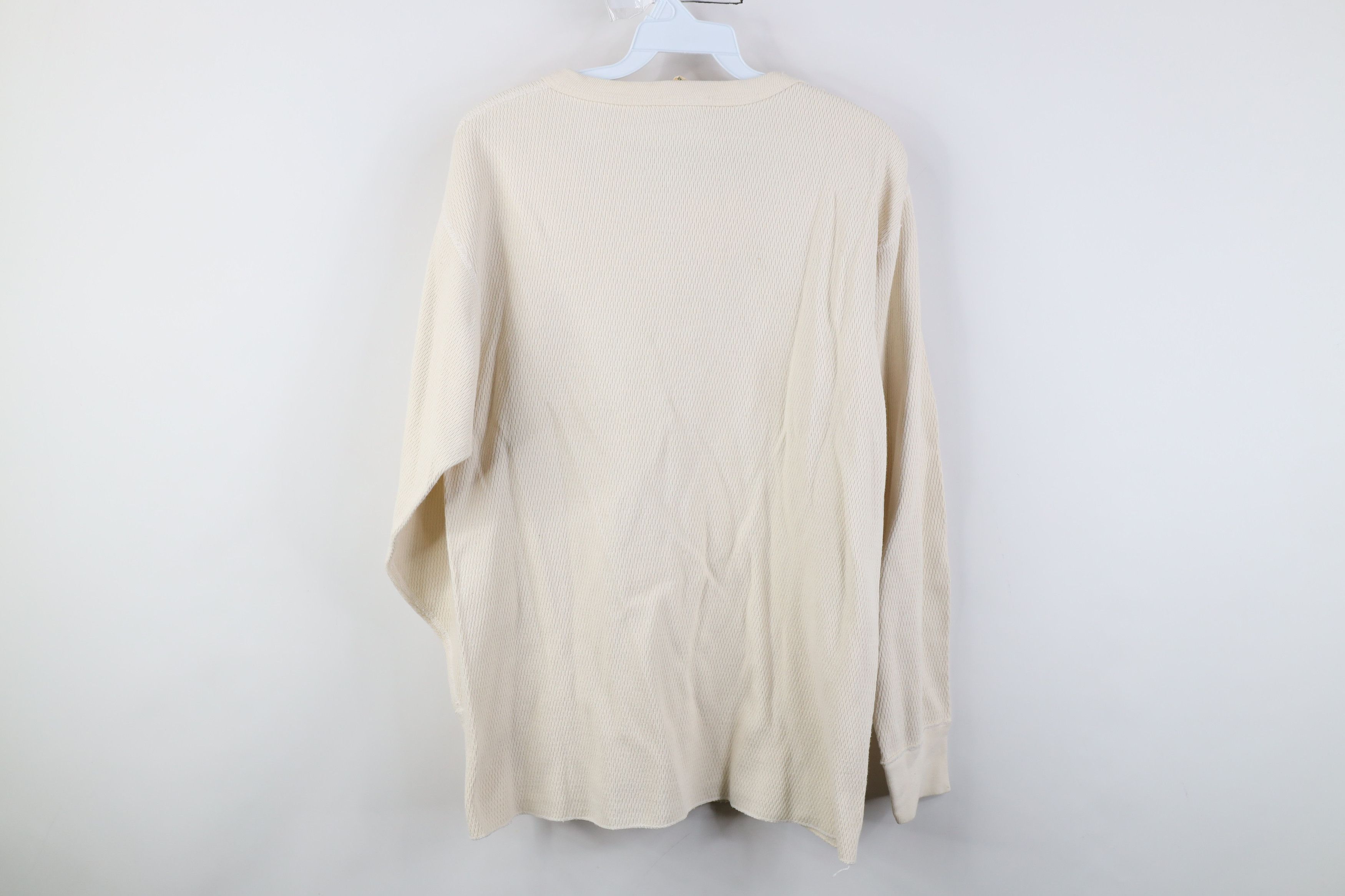 Vintage Vintage 70s Streetwear Waffle Knit Long Sleeve T-Shirt USA Size US XL / EU 56 / 4 - 11 Thumbnail