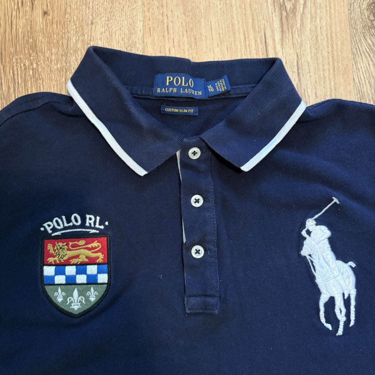 Polo Ralph Lauren POLO RALPH LAUREN “BIG PONY” POLO NAVY/GRAY/ROYAL Size US XL / EU 56 / 4 - 3 Thumbnail
