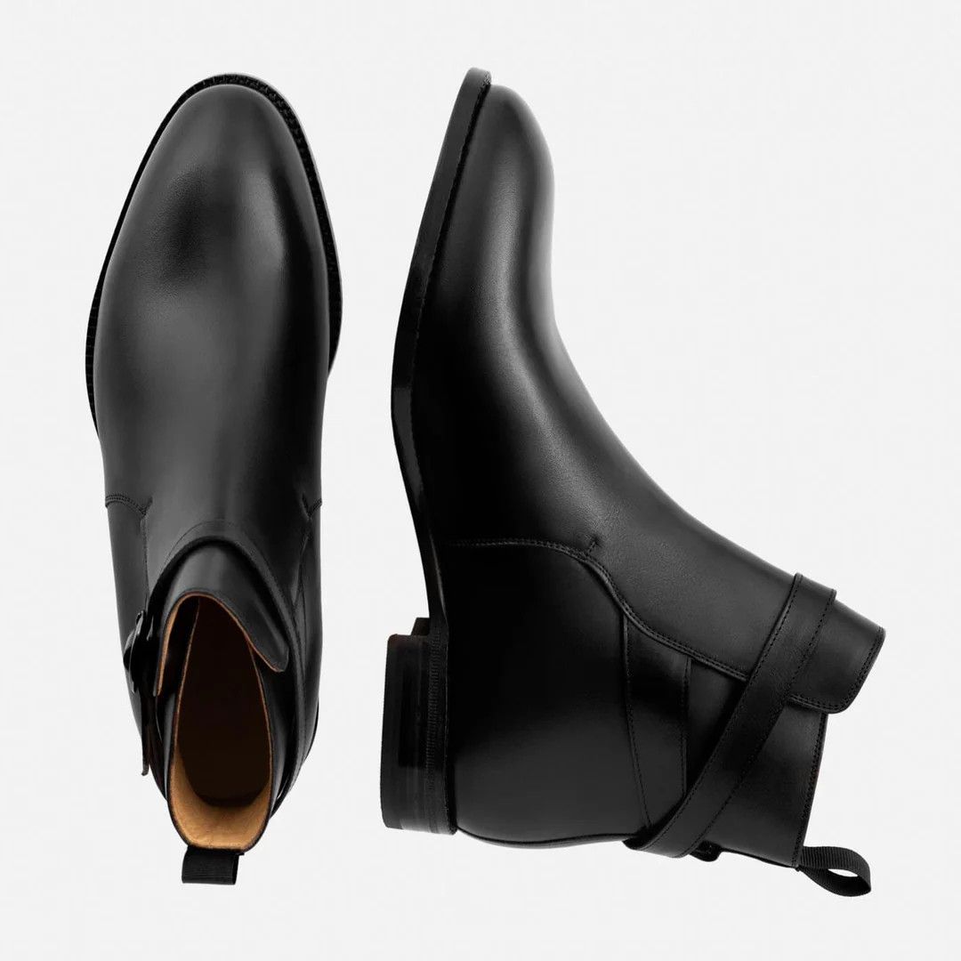 Beckett Simonon Douglas Jodhpur Black Leather Boots Size US 11 / EU 44 - 3 Thumbnail