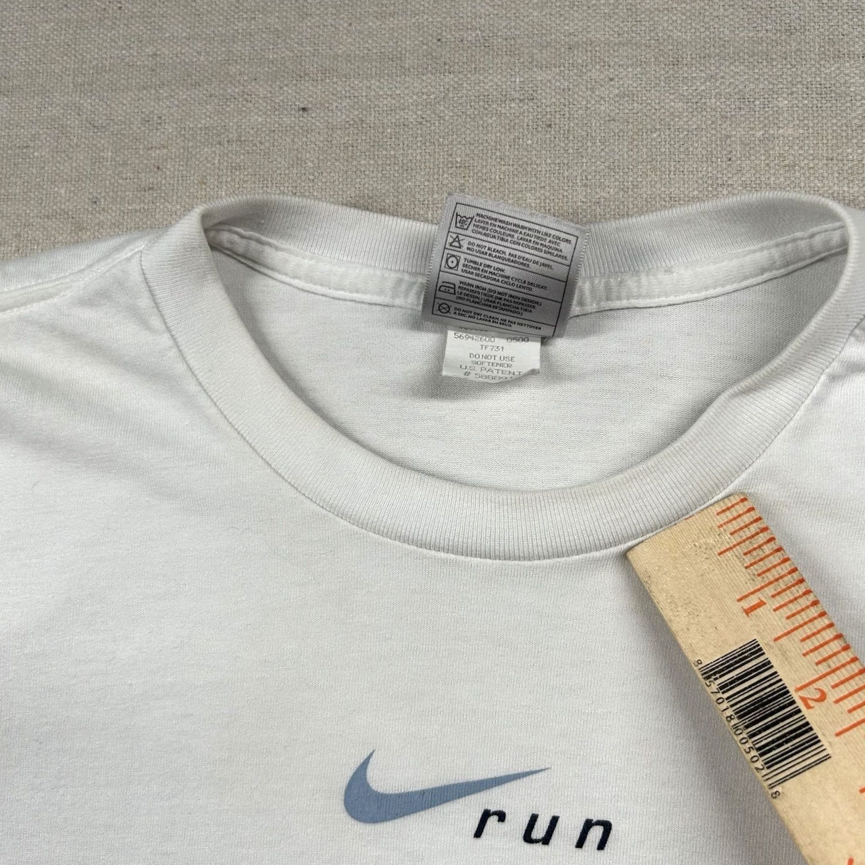 Nike VINTAGE Nike Shirt Womens M White Check Swoosh Basic USA 90s Size M / US 6-8 / IT 42-44 - 7 Thumbnail