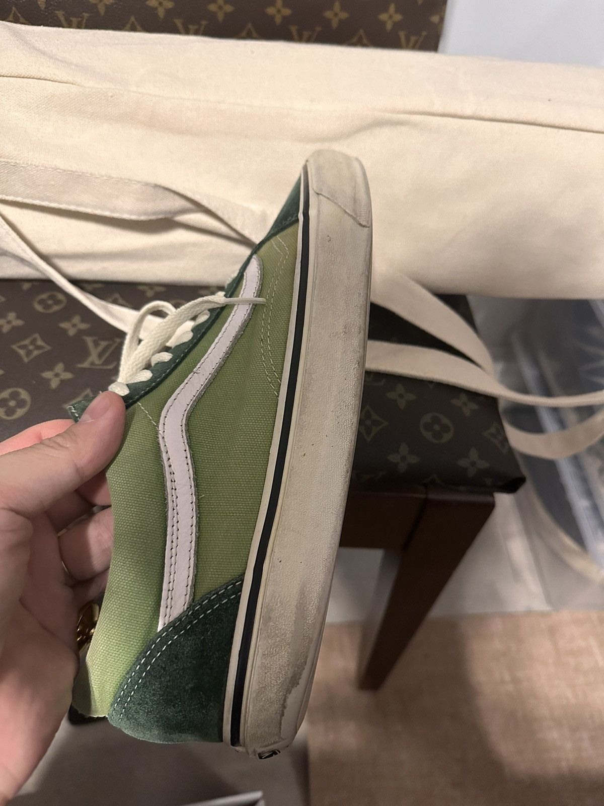JJJJound × Vans JJJJOUND x VANS Old school Green 2017 Size US 9.5 / EU 42-43 - 9 Thumbnail