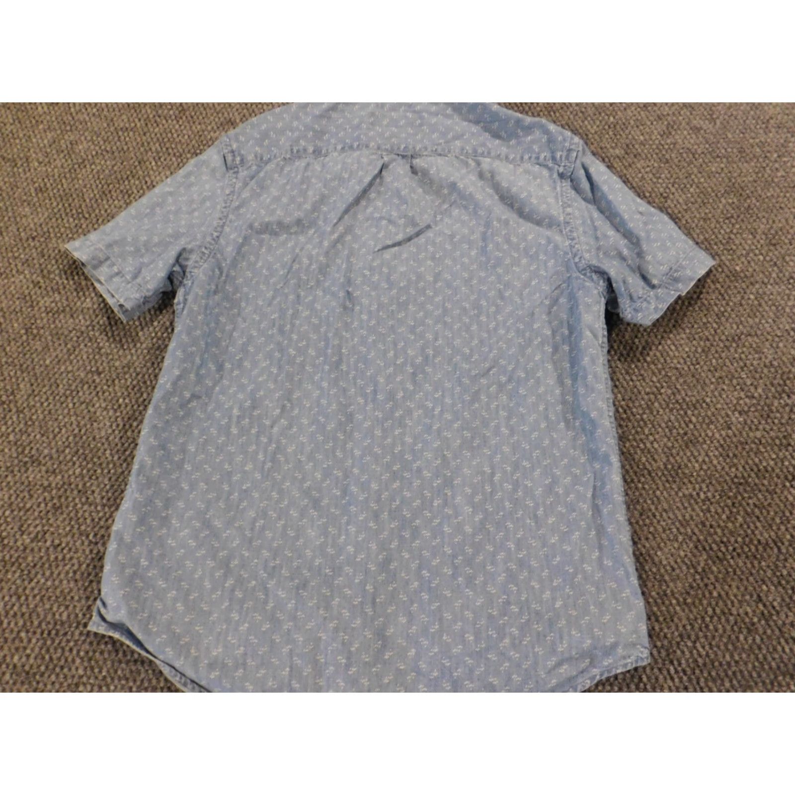 Old Navy Old Navy Shirt Mens Small Blue Button-Down Slim Knit Cotton Pocketed Short Sleeve Size US S / EU 44-46 / 1 - 7 Thumbnail