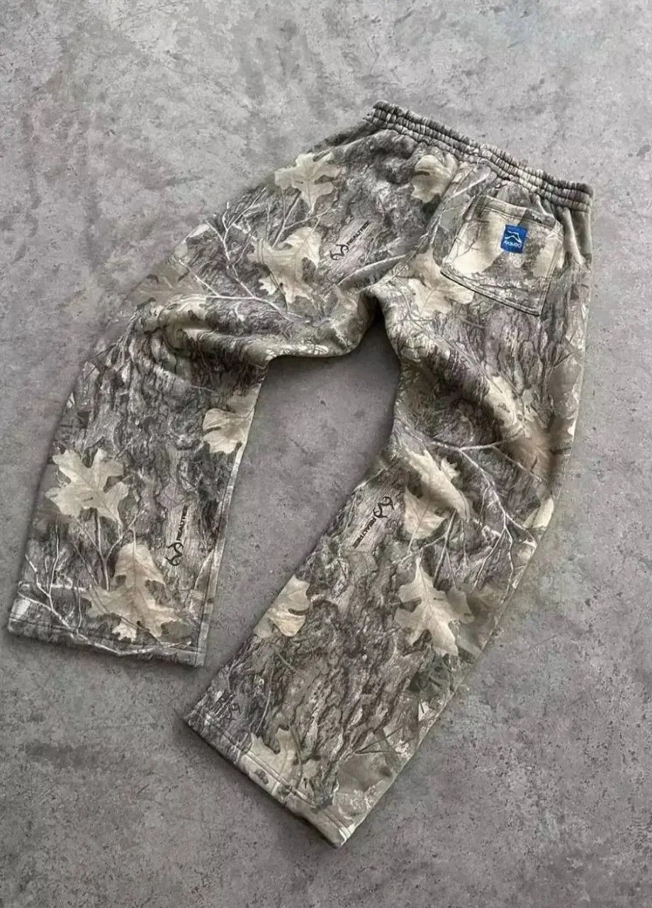 Japanese Brand × Vintage Camo Sweatpants Y2K Pants Hip Hop Retro Tactical Size US 31 - 2 Thumbnail