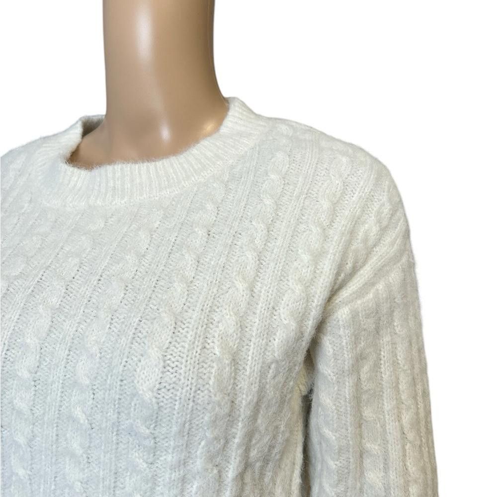 Garbage TV Garage Cable Knit Cream Sweater - Size XS Size XS / US 0-2 / IT 36-38 - 3 Thumbnail
