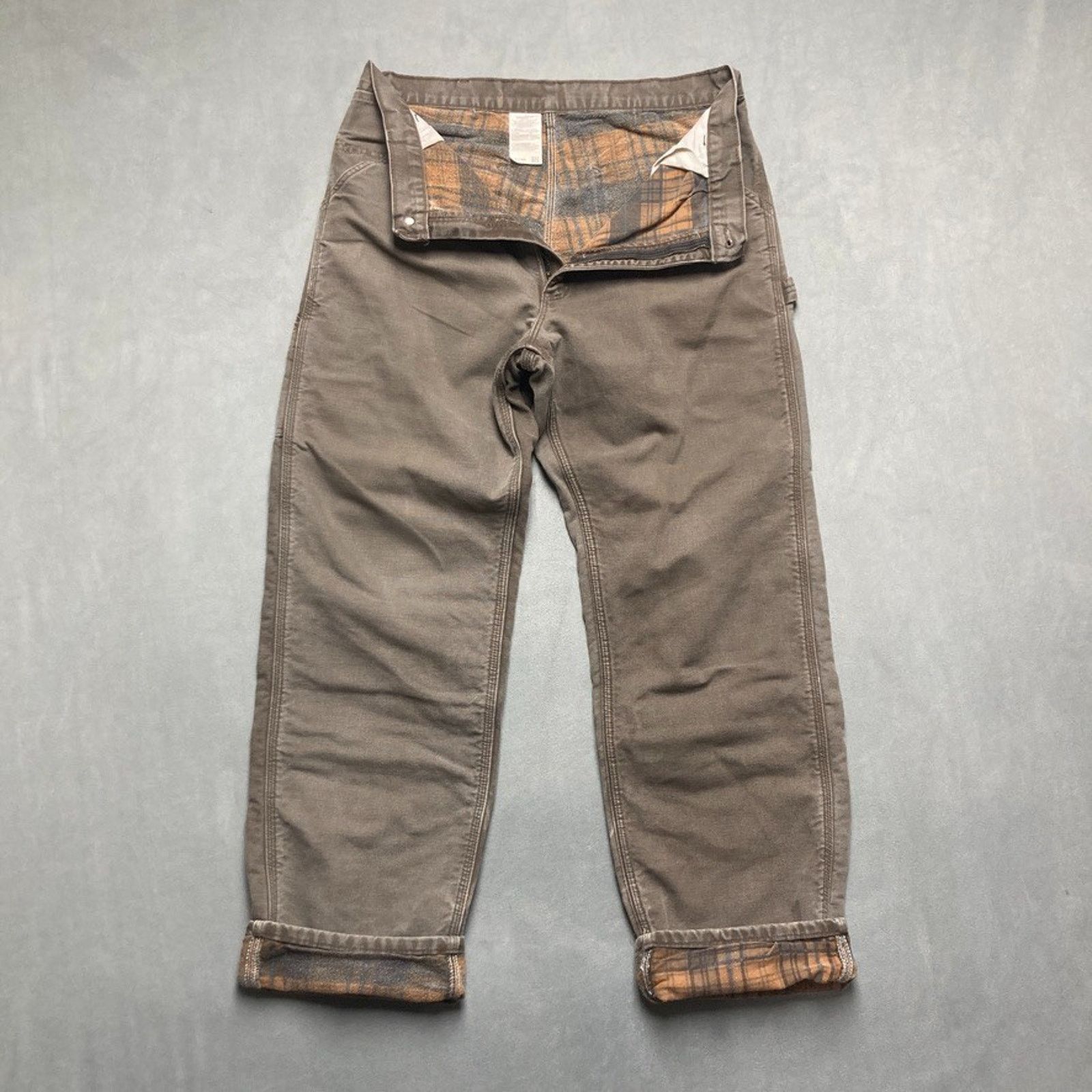 Carhartt Carhartt B111 TMB Timber Pants 36x34 Flannel Lined USA Y2K Size US 36 / EU 52 - 1 Thumbnail
