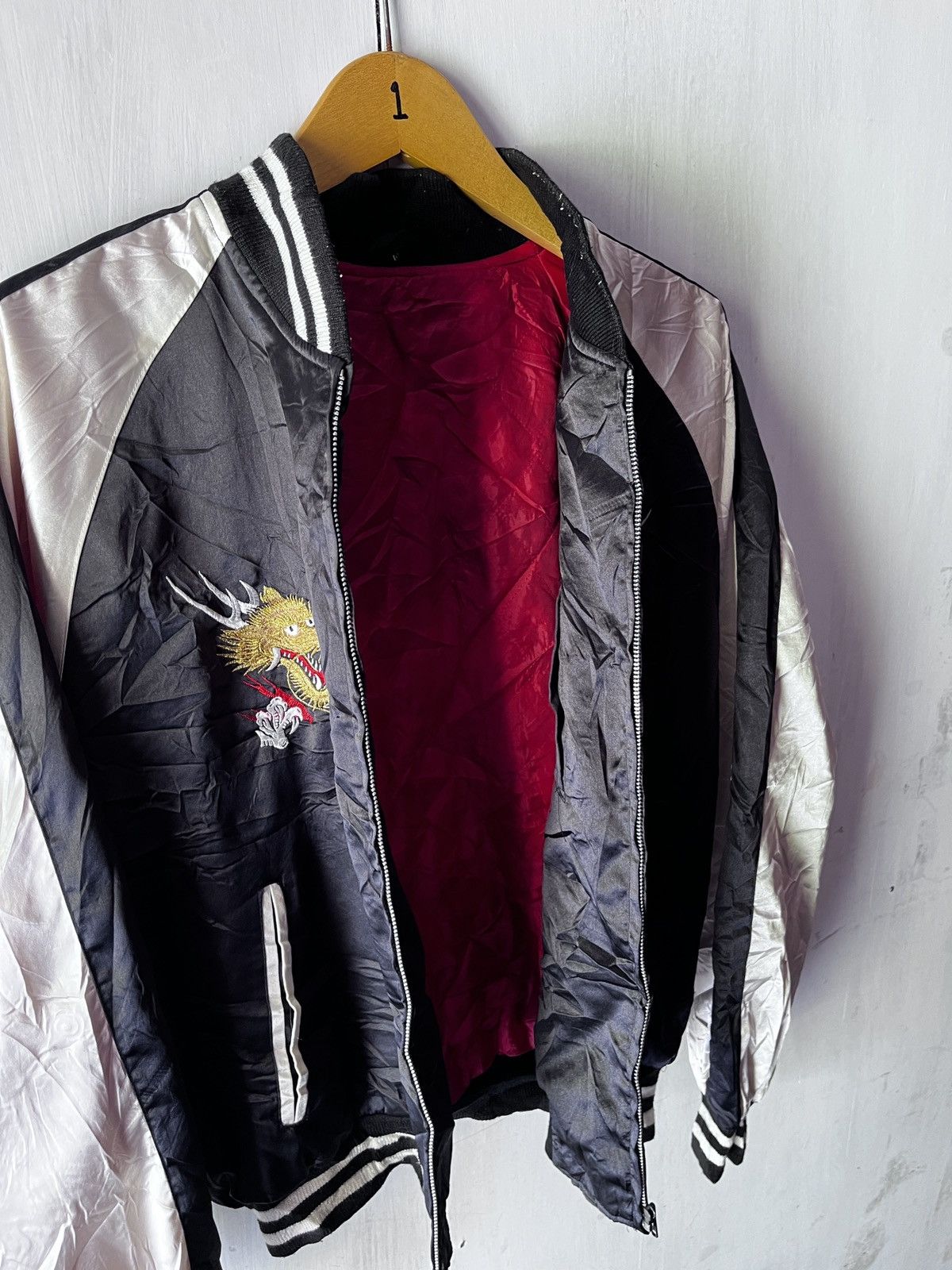 Japanese Brand JAPANESE SUKAJAN DRAGON JACKET 1990 Size US L / EU 52-54 / 3 - 5 Thumbnail