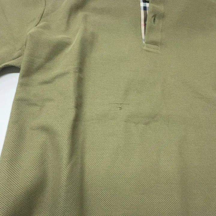 Burberry Burberry Burberry Military Green Short-Sleeve Polo Shirt-2 Size US L / EU 52-54 / 3 - 5 Thumbnail