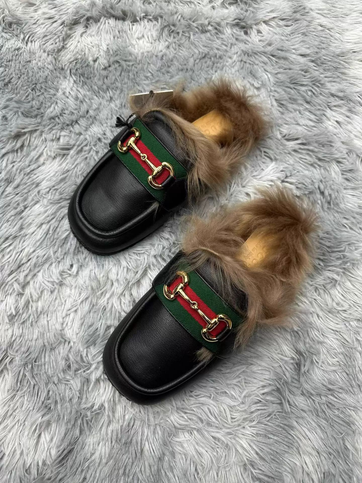 Gucci Gucci Horsebit Chunky Fur Mule 38.5 EU Size US 8 / IT 38 - 1 Thumbnail