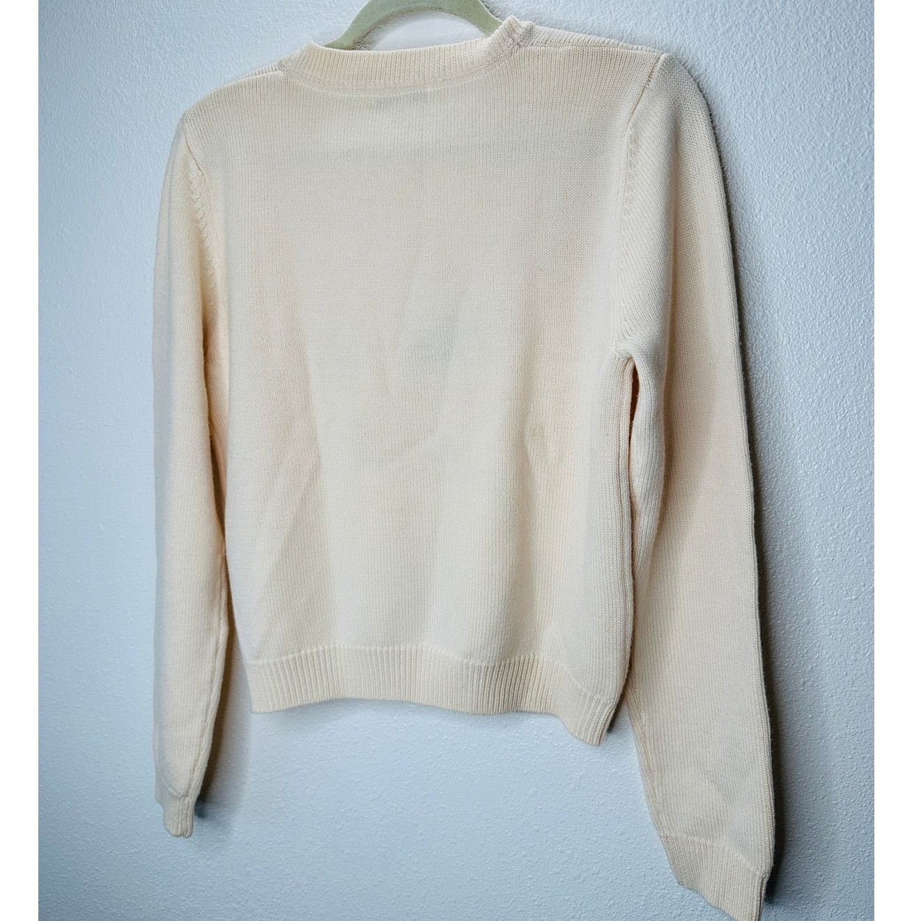 Opening Ceremony Opening Ceremony Butter Cream Crew Neck Cat Motif Sweater L Size L / US 10 / IT 46 - 10 Thumbnail