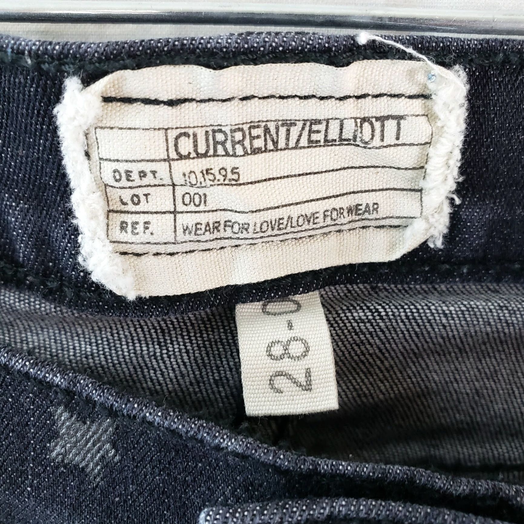 Vintage Current/Elliott Womens Stiletto Skinny Jeans Sz 28 Washed Black Stars Mid Rise Jeans Women 28 Black Stars Size 28" / US 6 / IT 42 - 6 Thumbnail