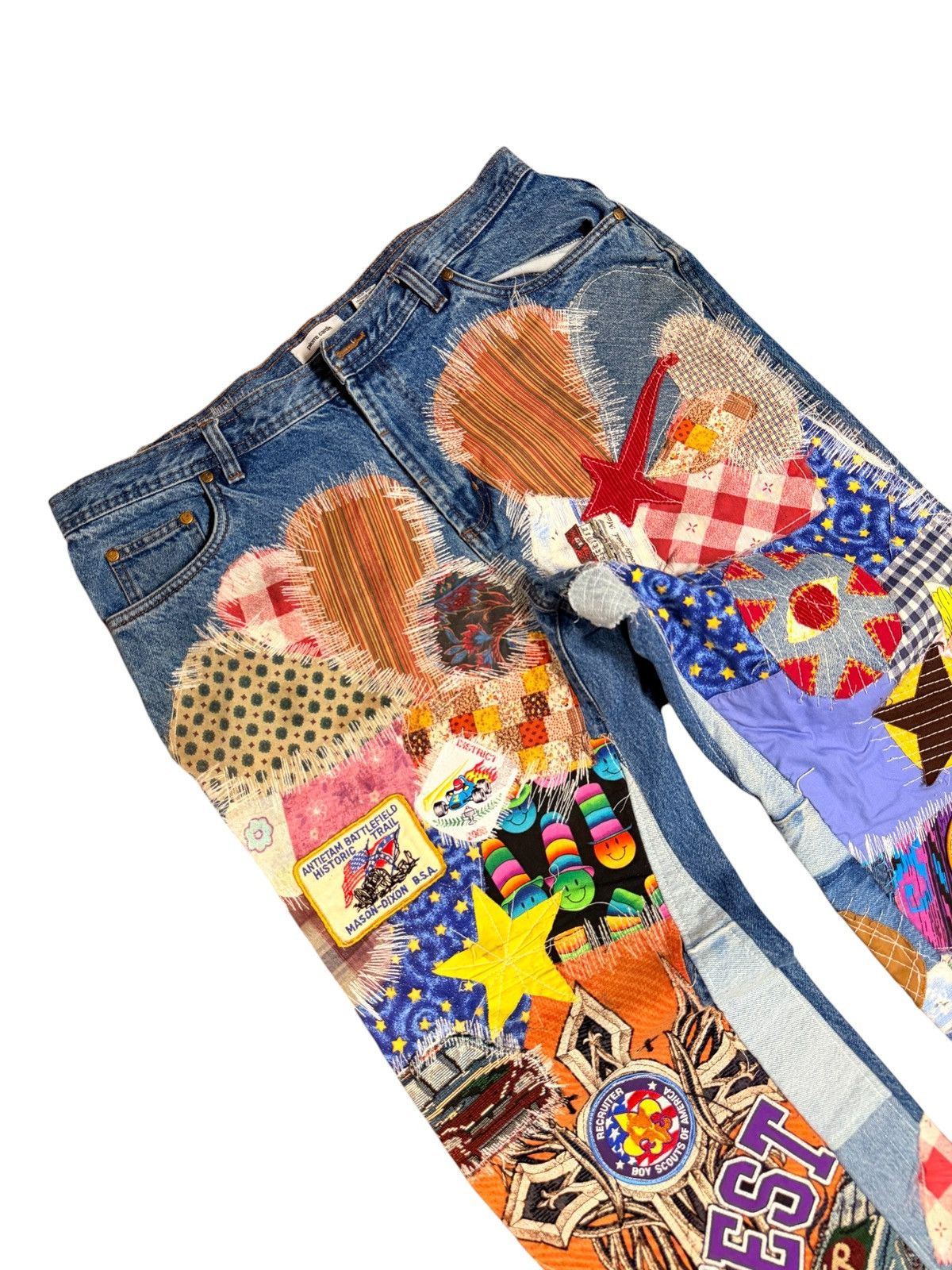 Pierre Cardin Pierre Cardin Patchwork Denim Pants Size US 38 / EU 54 - 4 Thumbnail