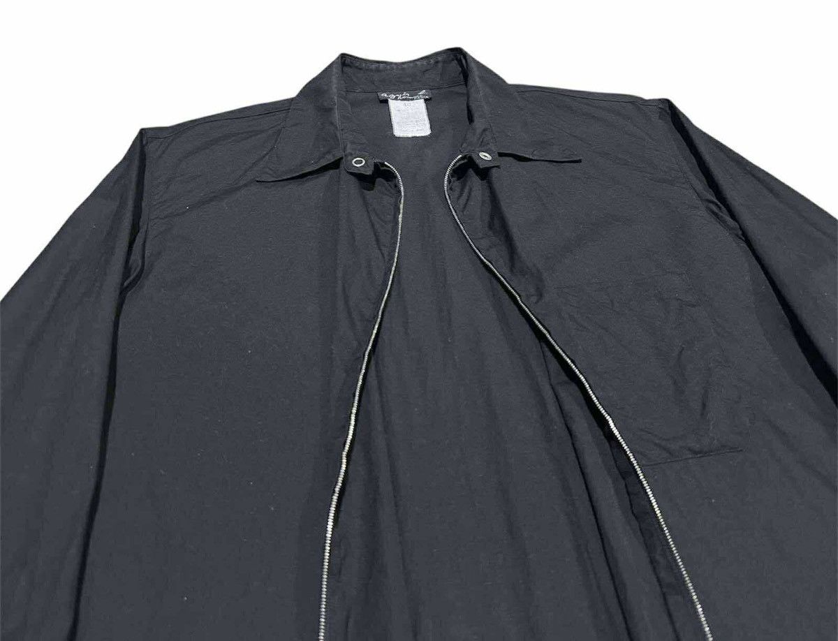 agnes b. 🔥Vintage Agnes B Black Zip Up Shirt Gothic Size US L / EU 52-54 / 3 - 2 Thumbnail