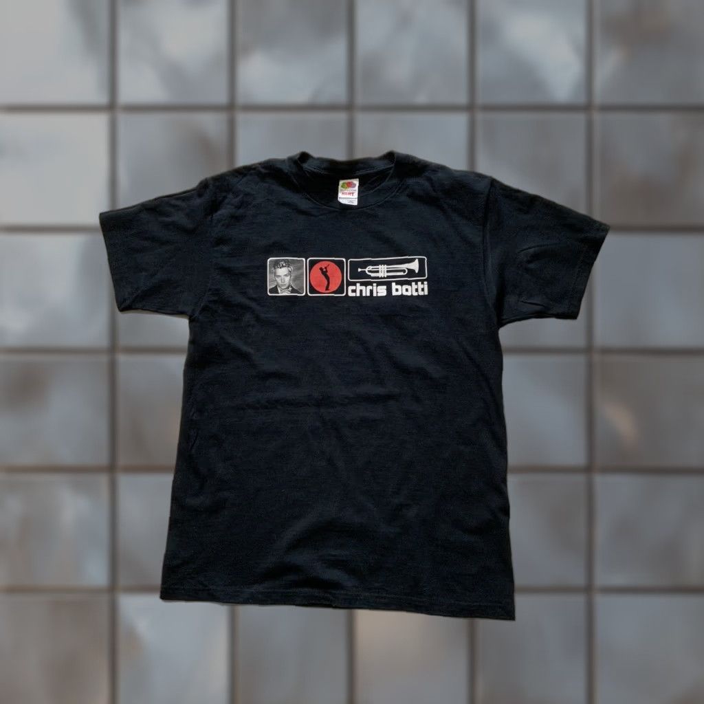 Fruit Of The Loom VINTAGE Chris Botti Trumpet Jazz World Tour 2 Sided Graphic T-Shirt L Mens Black 2000s Y2K Size US L / EU 52-54 / 3 - 1 Thumbnail